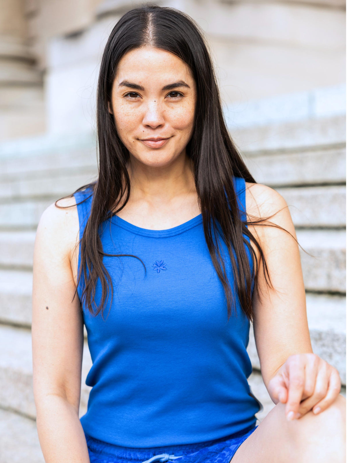 Women's ribbed top with embroidery - PetraC