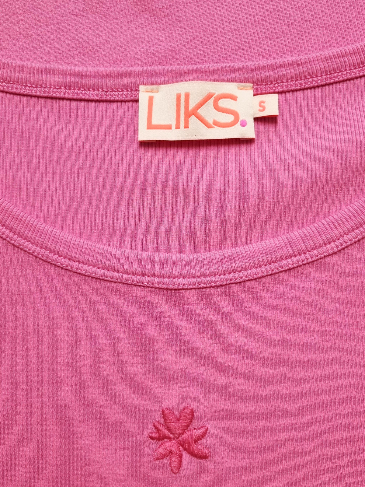 Damen Ripp Top mit Stickerei - PetraC