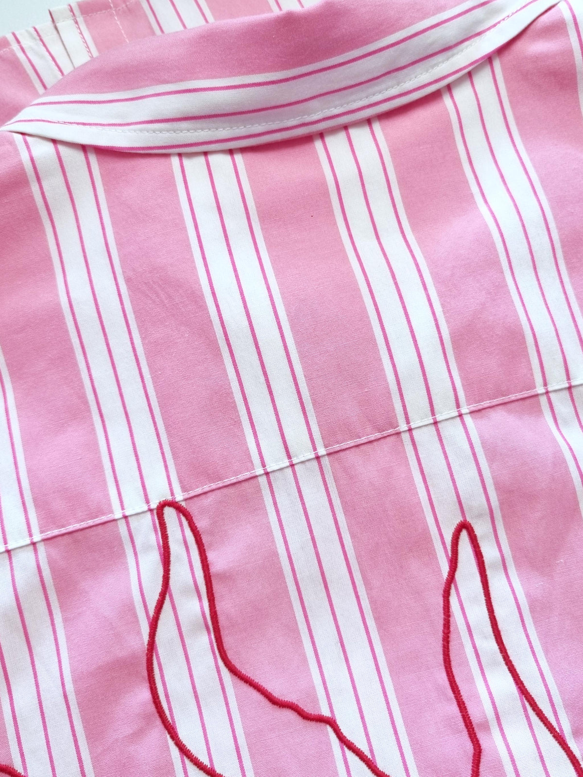 Women's striped blouse with sun embroidery - GraceC