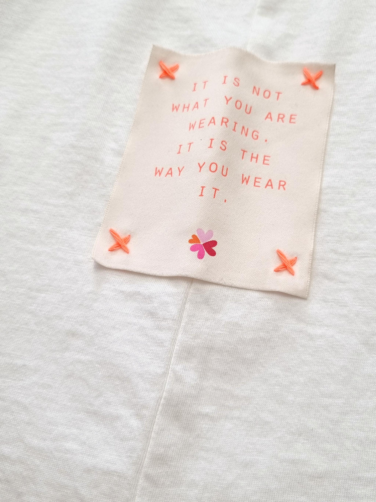 Damen TShirt mit Print Mesch Application aus Organic Cotton - PaulinaC