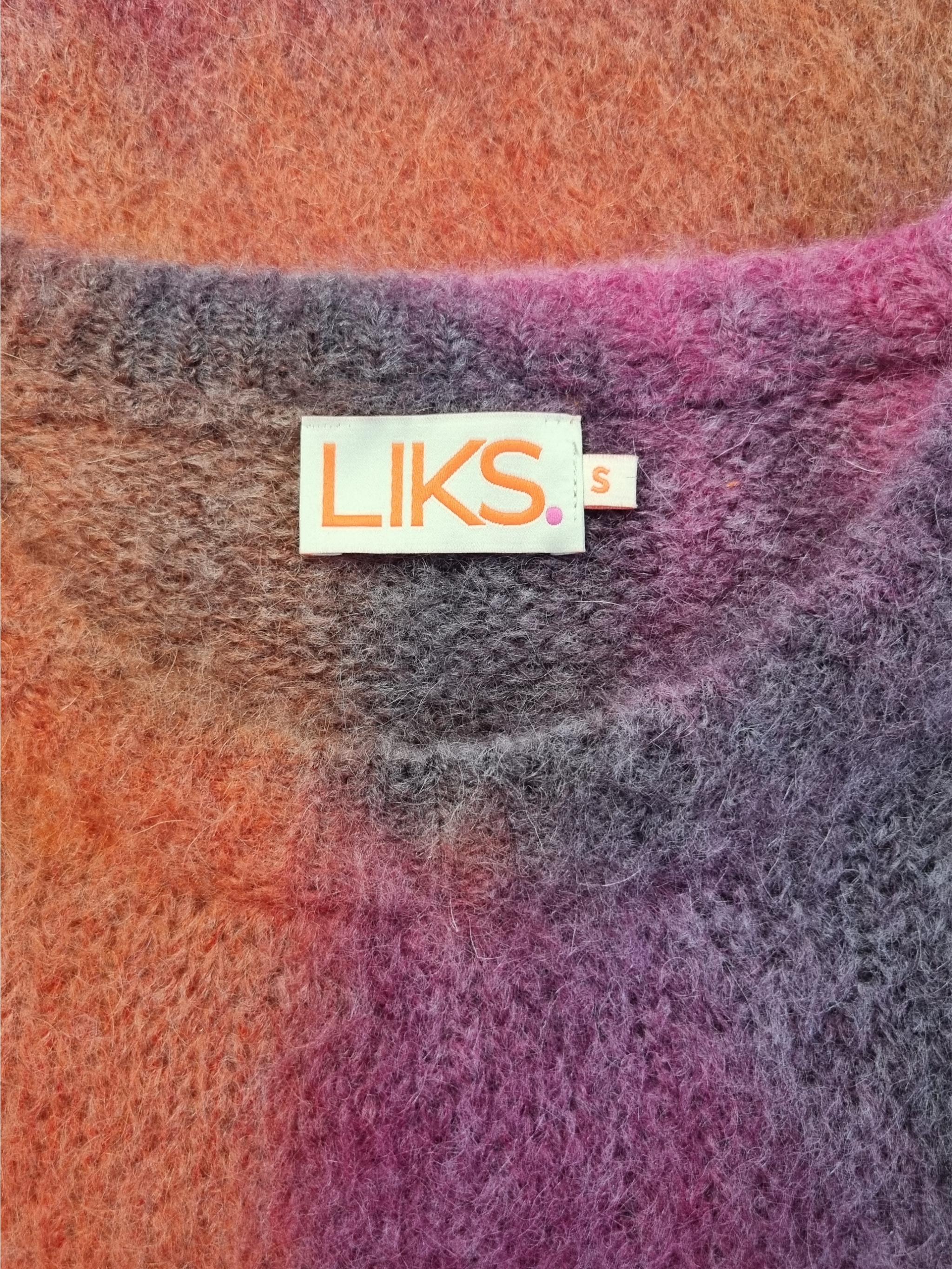 Knitted sweater "Autumn" sprayed