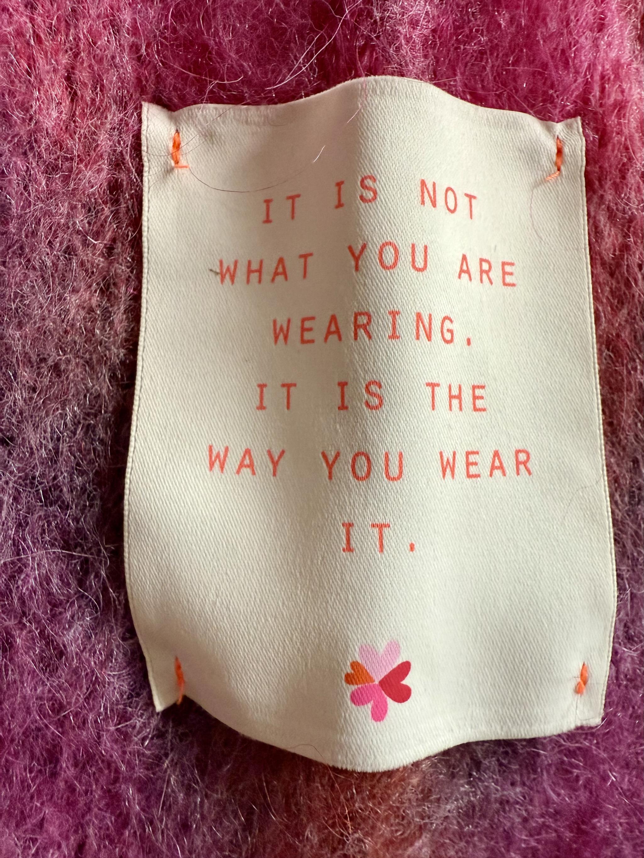 Strickjacke "Autumn" offen lang gesprüht