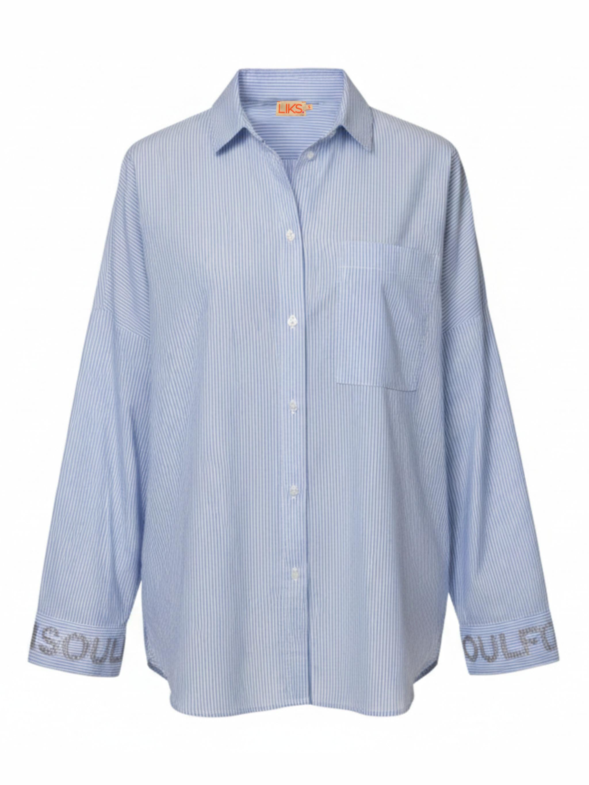 Bluse Soulful am Ärmelbund