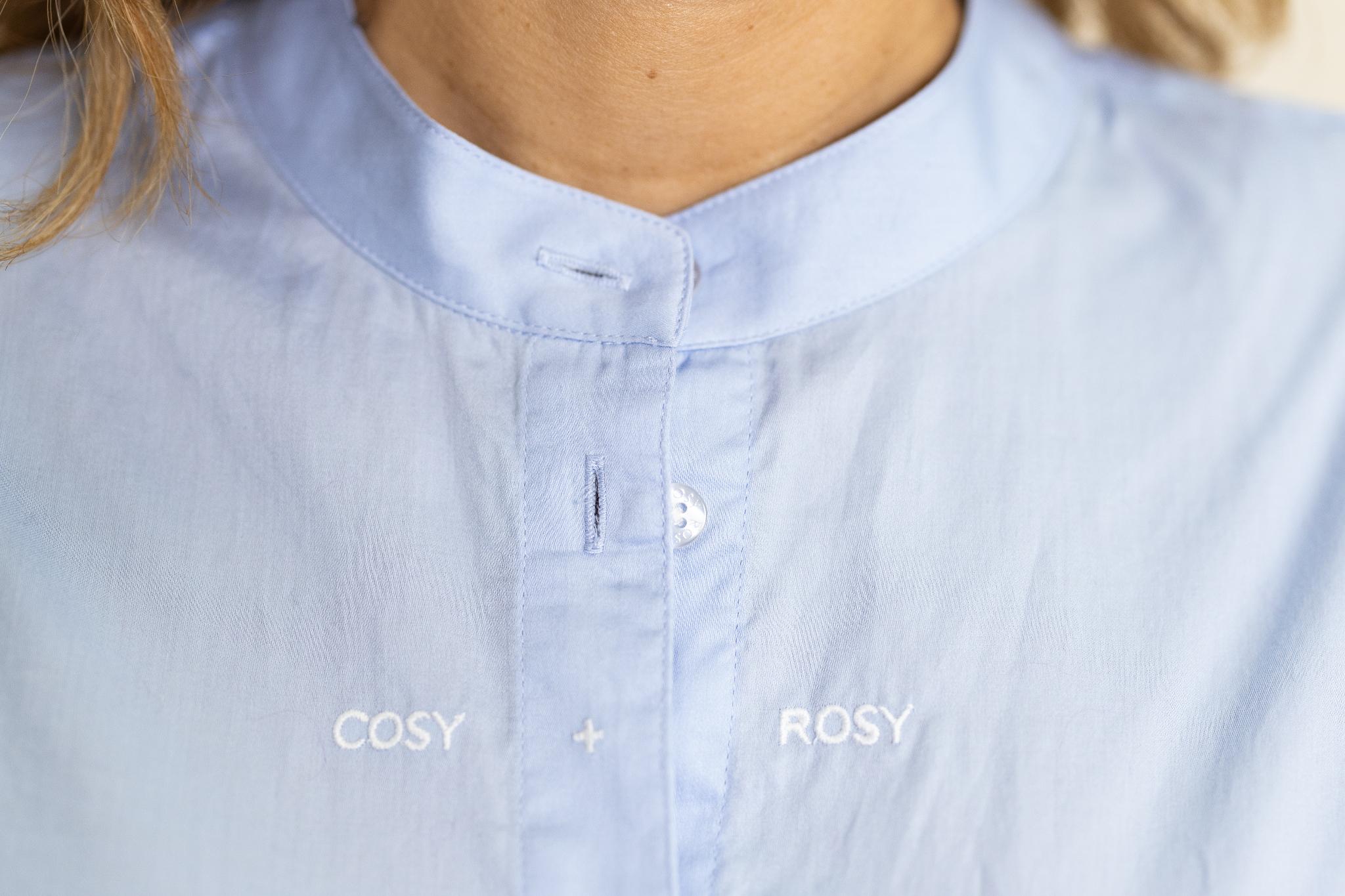 Bluse Herzblumen Patch an Ärmel