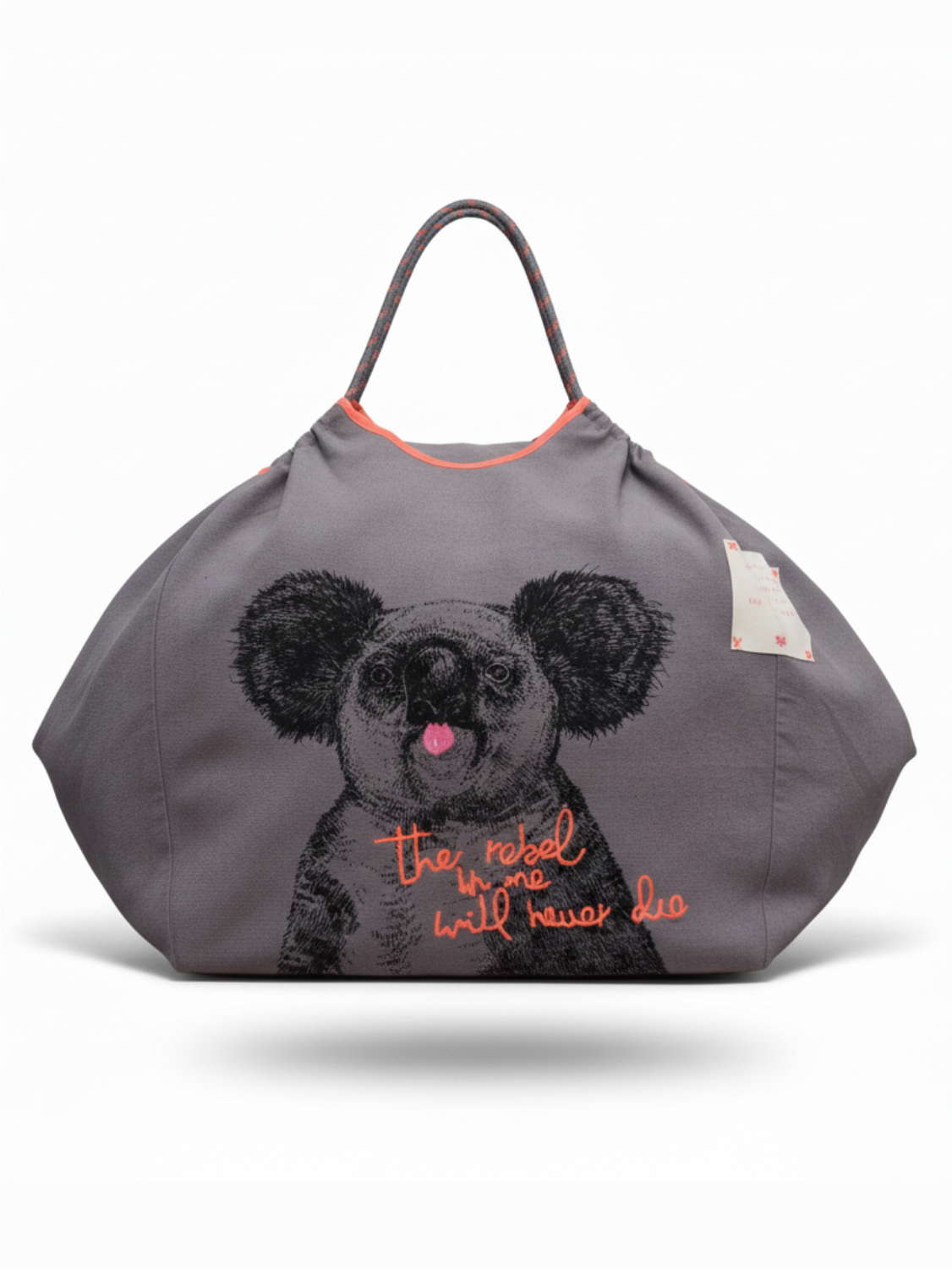 Shopper with embroidery