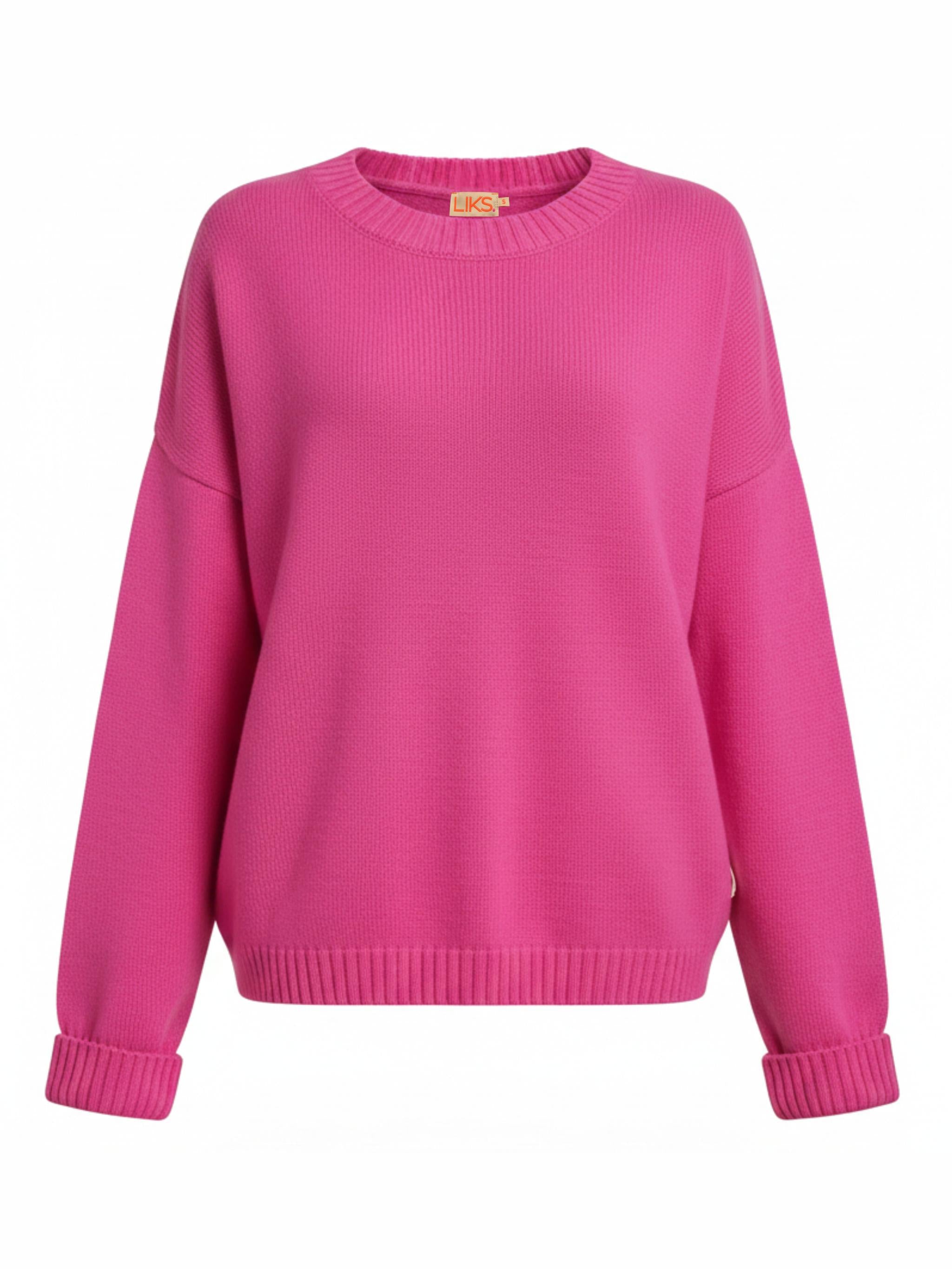 Pull-over rose étoiles