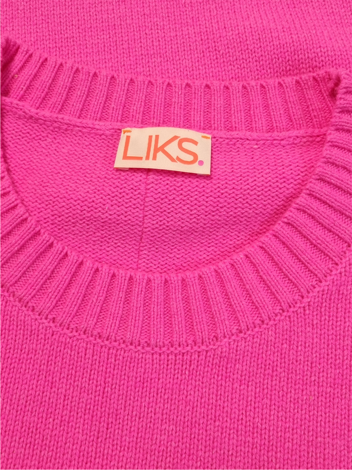Pink sweater with stars