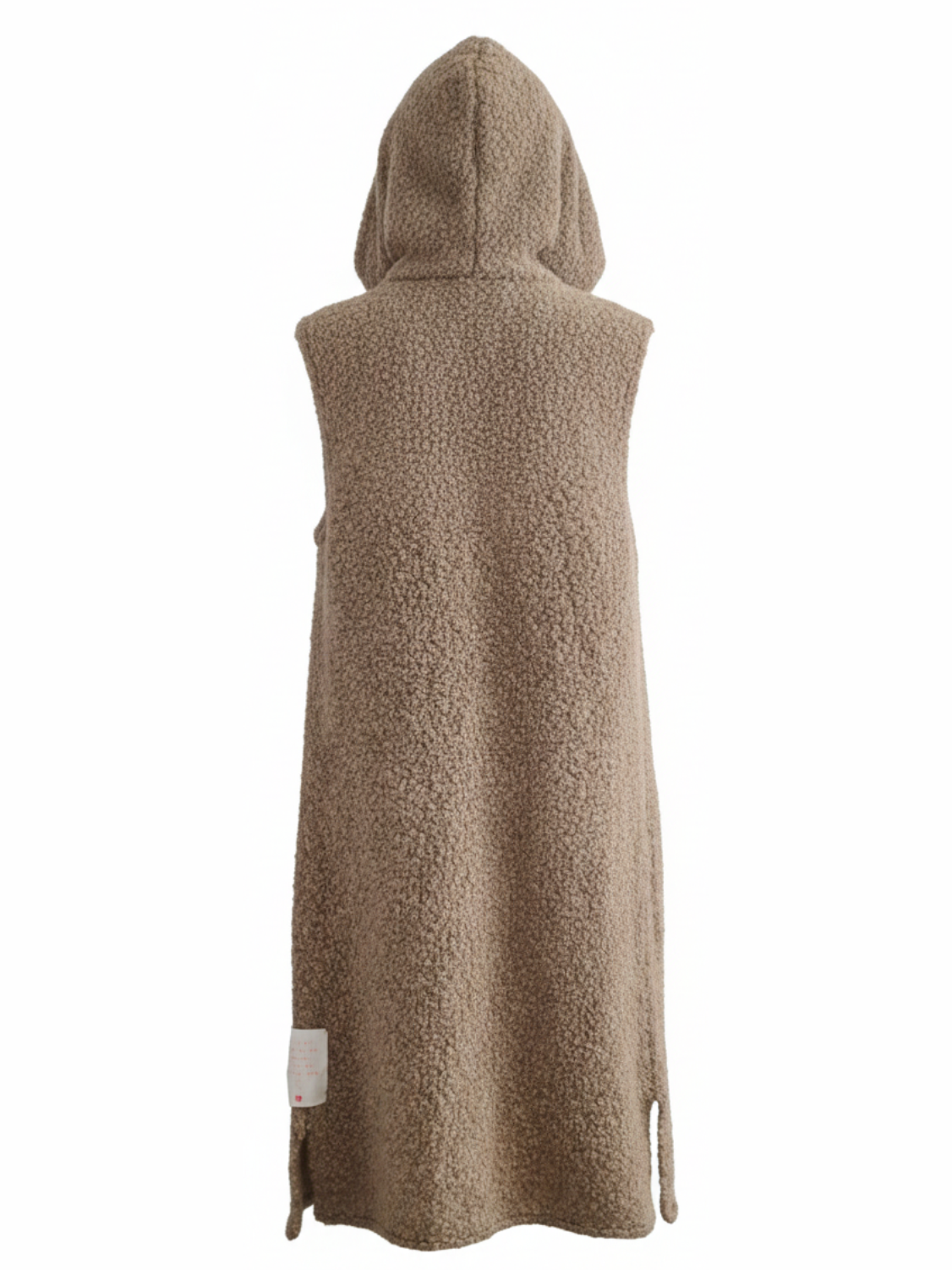 Weste Teddy mit Kapuze "keep the feeling"