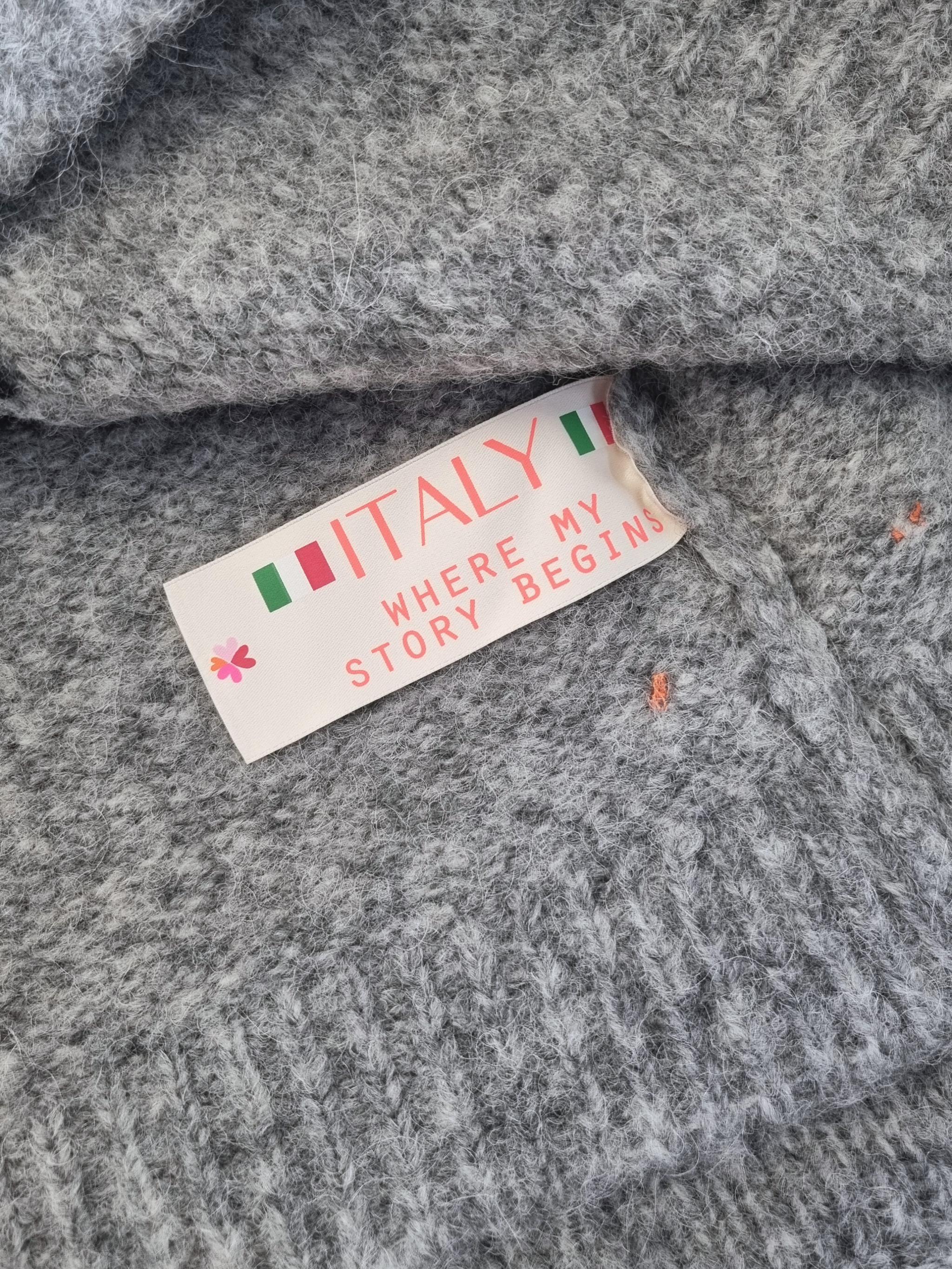 Damenstrickjacke mit Reißverschluss und Sternmotiv - AlisaC