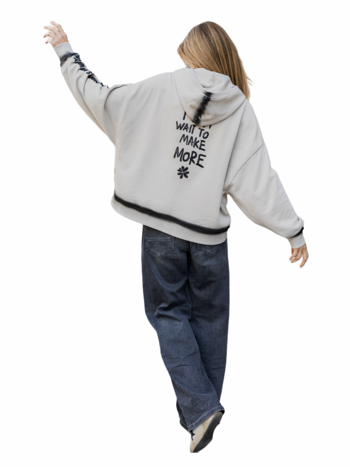 Hoodie mit Stickerei Memories - SimonaC