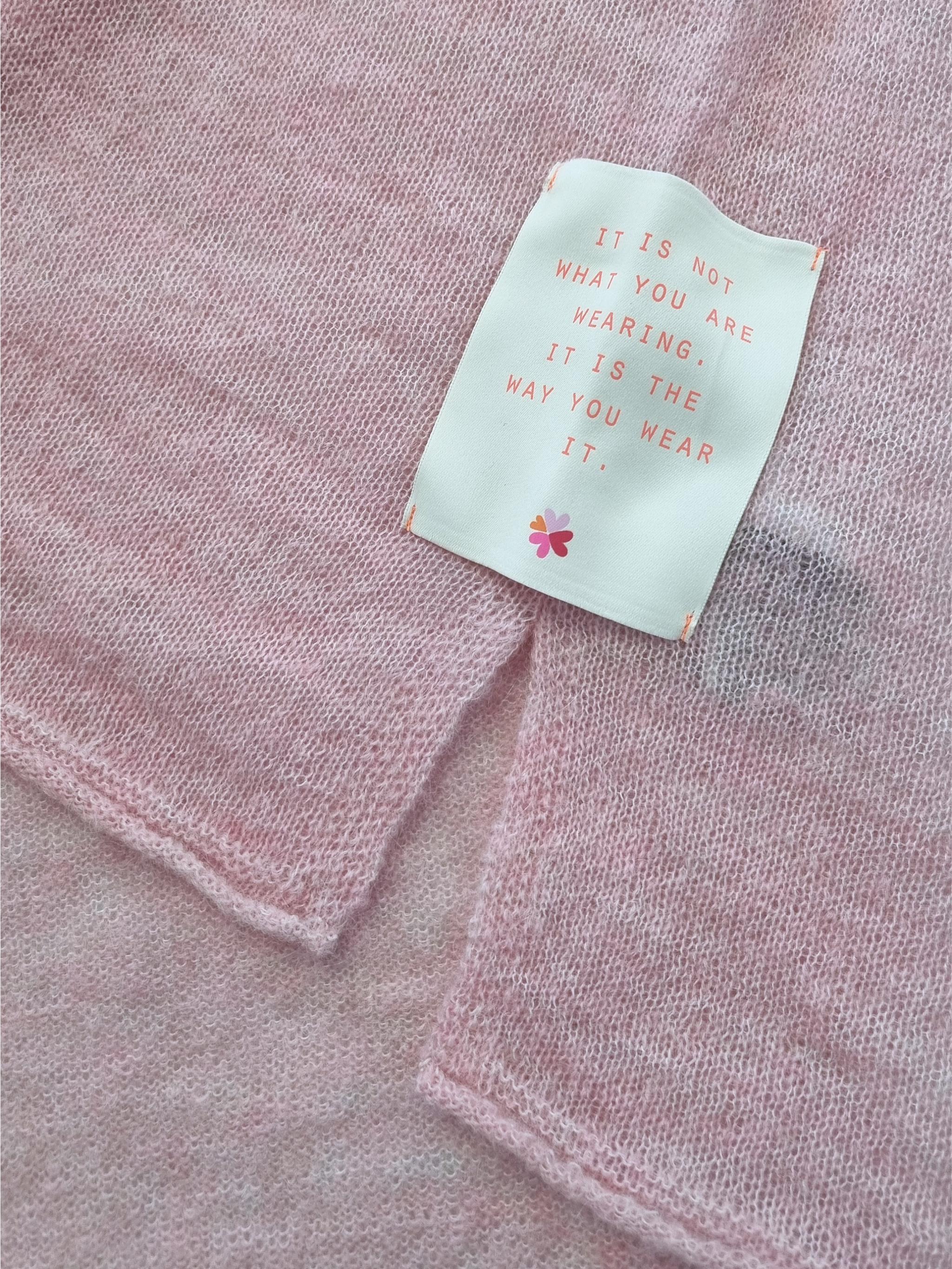 Knit polo shirt with embroidery
