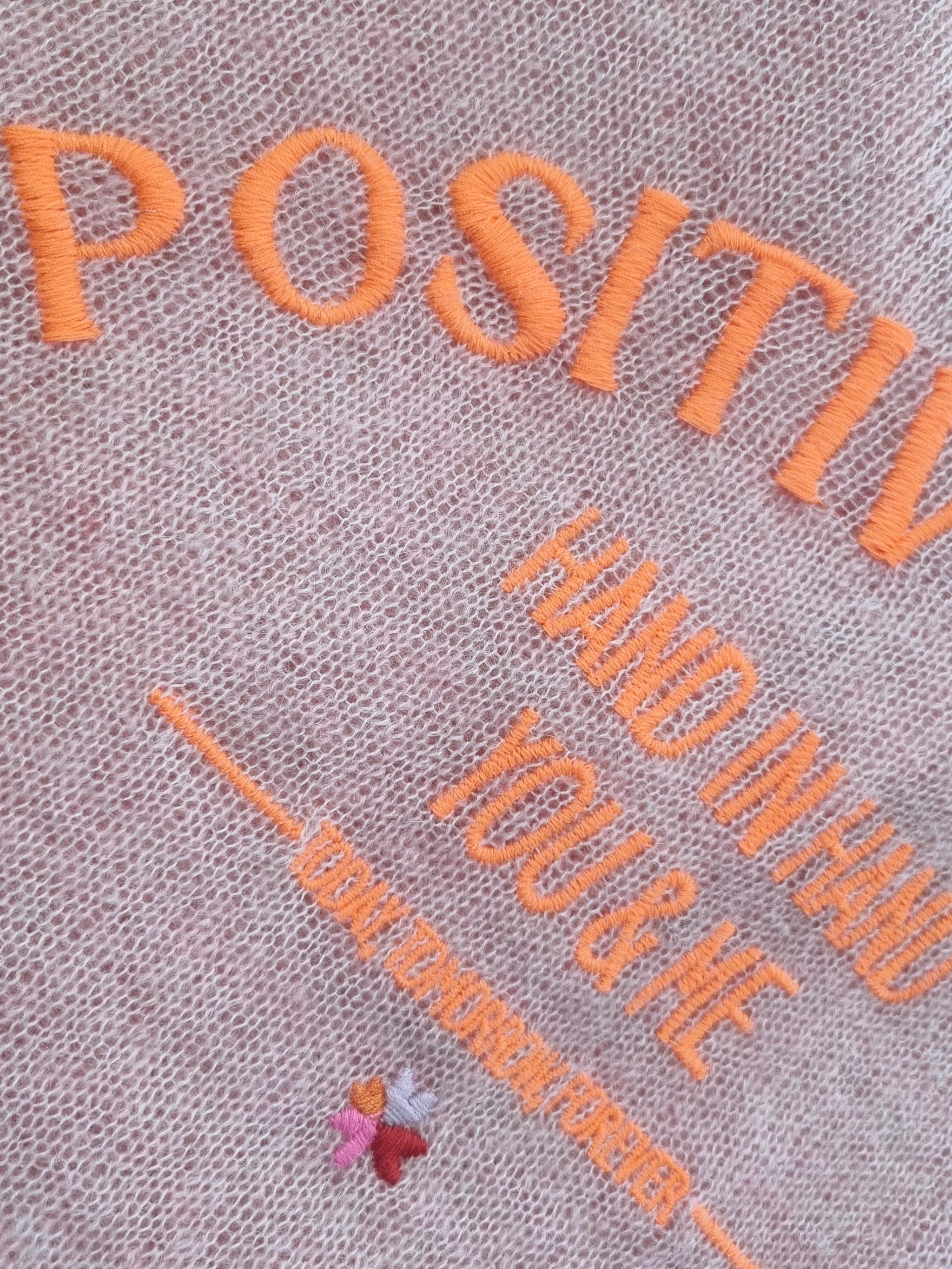 Knit polo shirt with embroidery