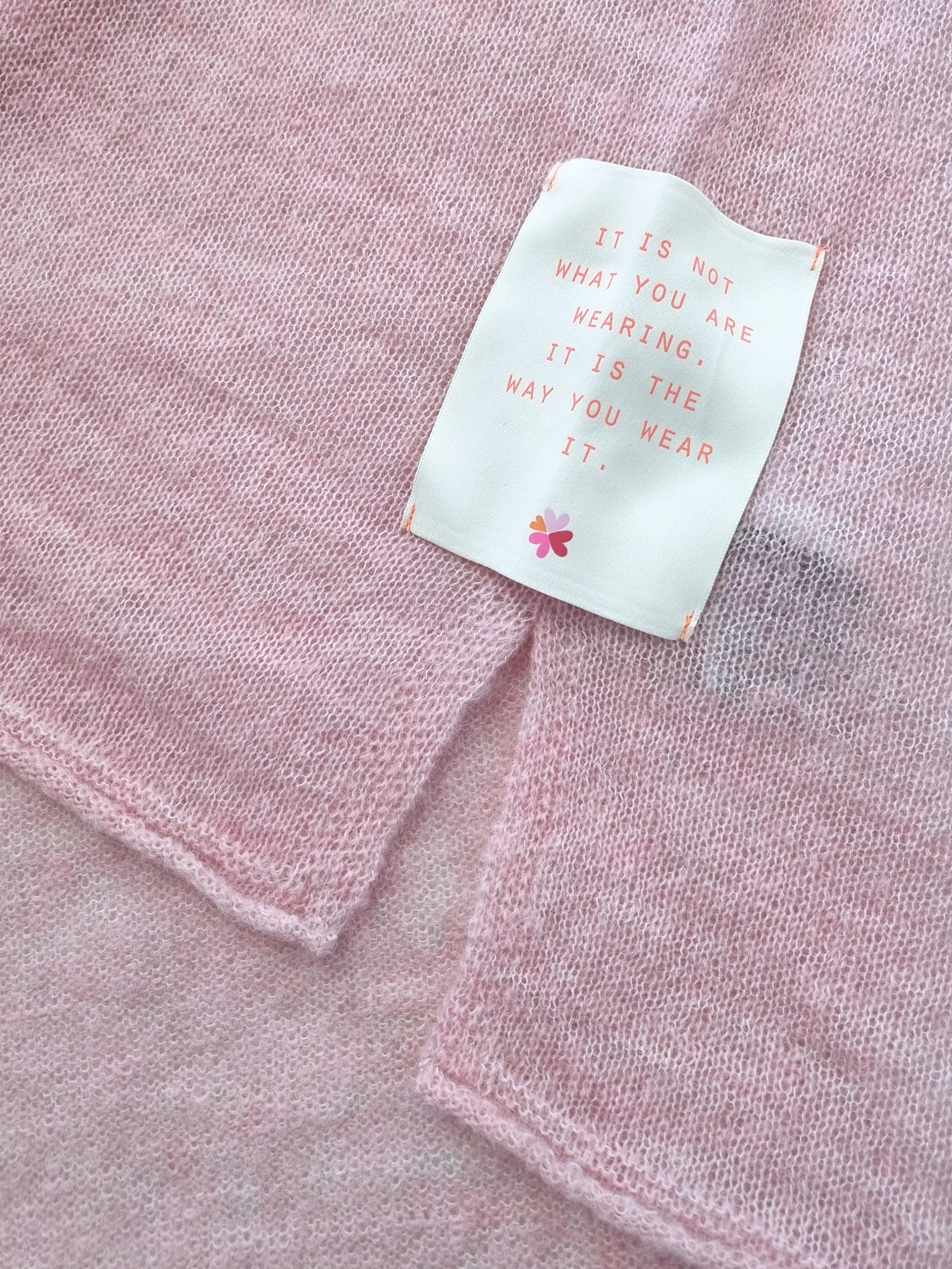 Damen Strickpoloshirt mit Stickerei aus Mohair-Woll-Mischung - DeliaC