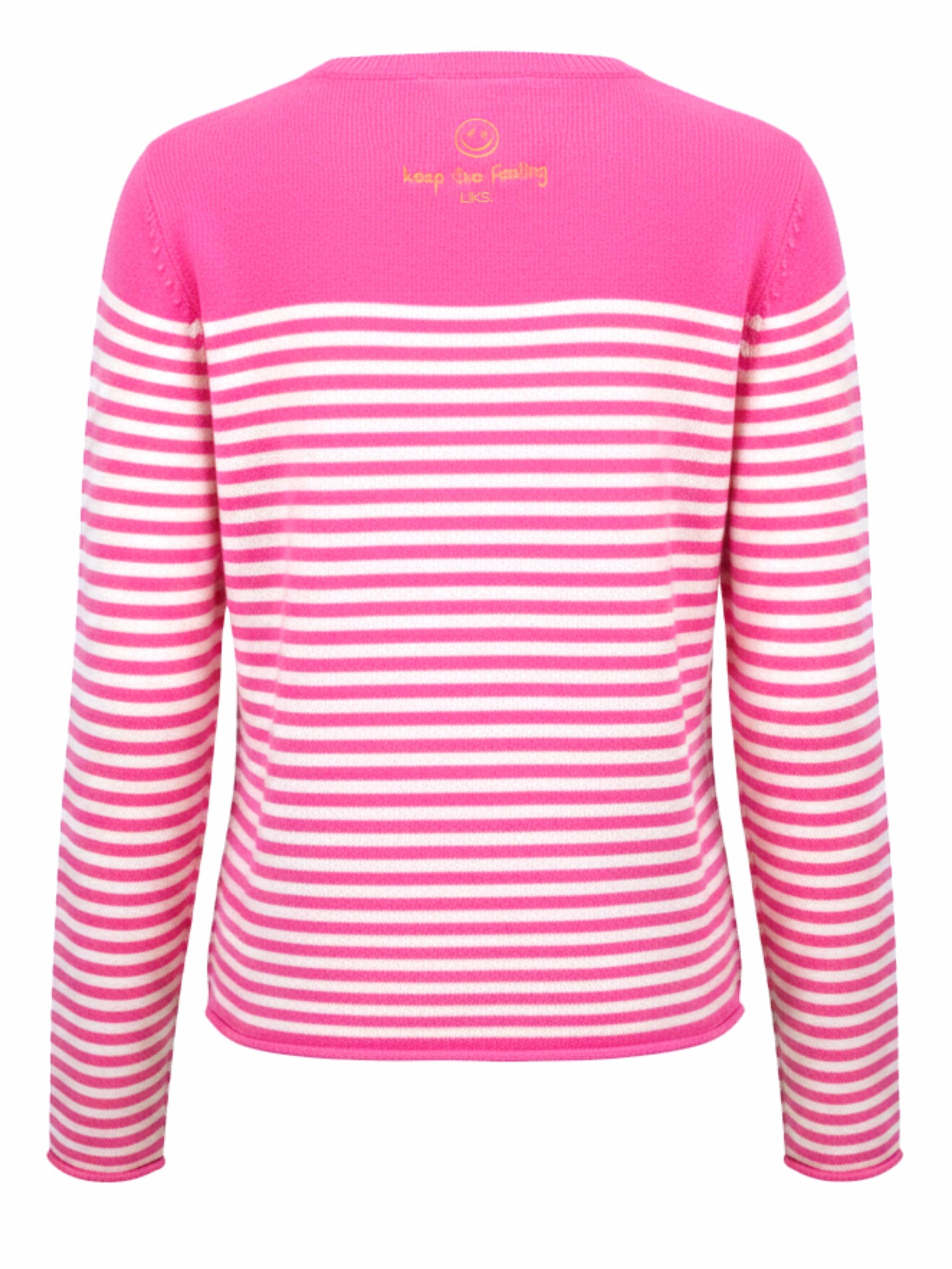 Striped knit sweater