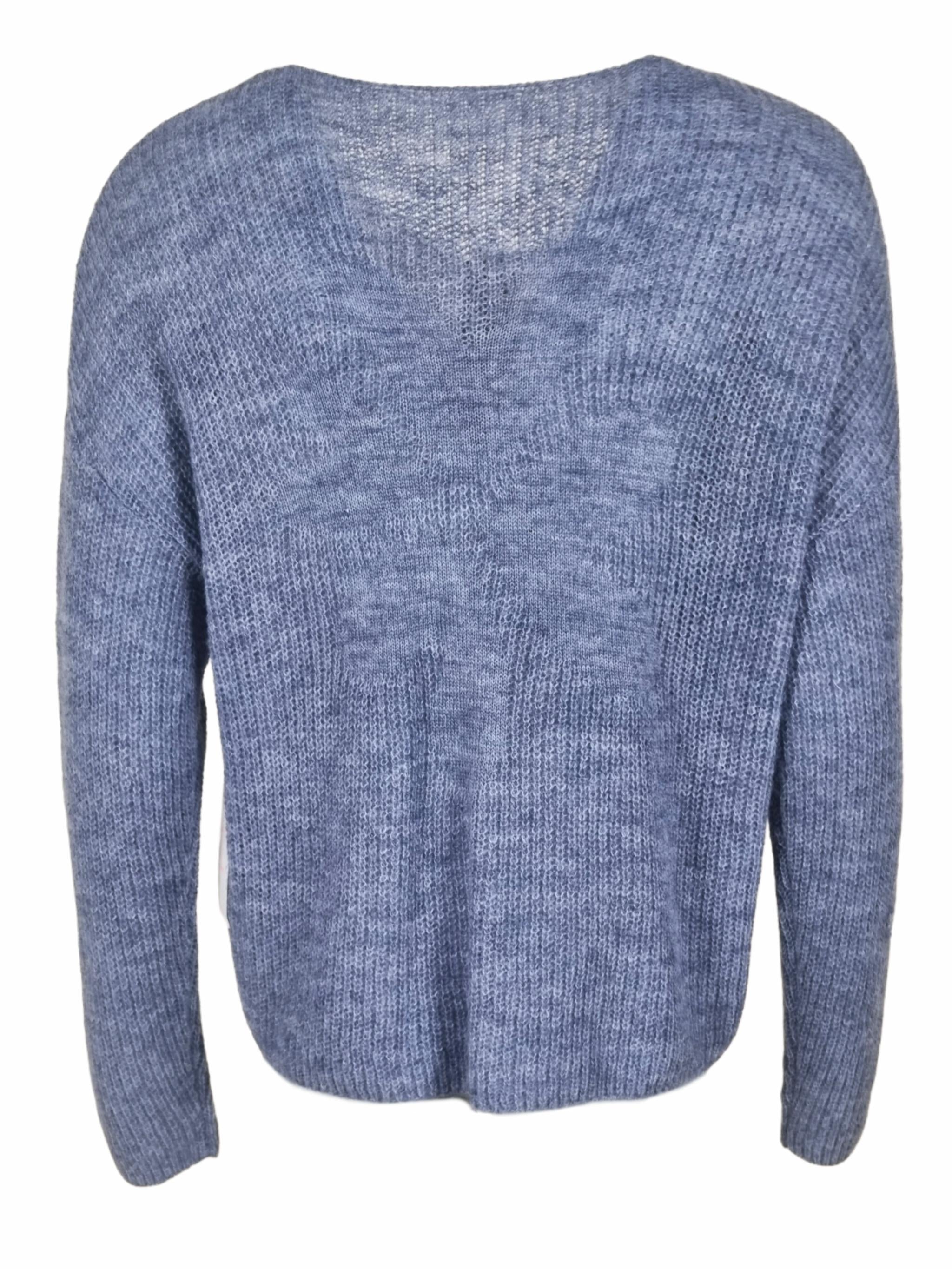 Damen Strickjacke leichte Rippe aus Alpaka-Woll-Mischung - BiancaC