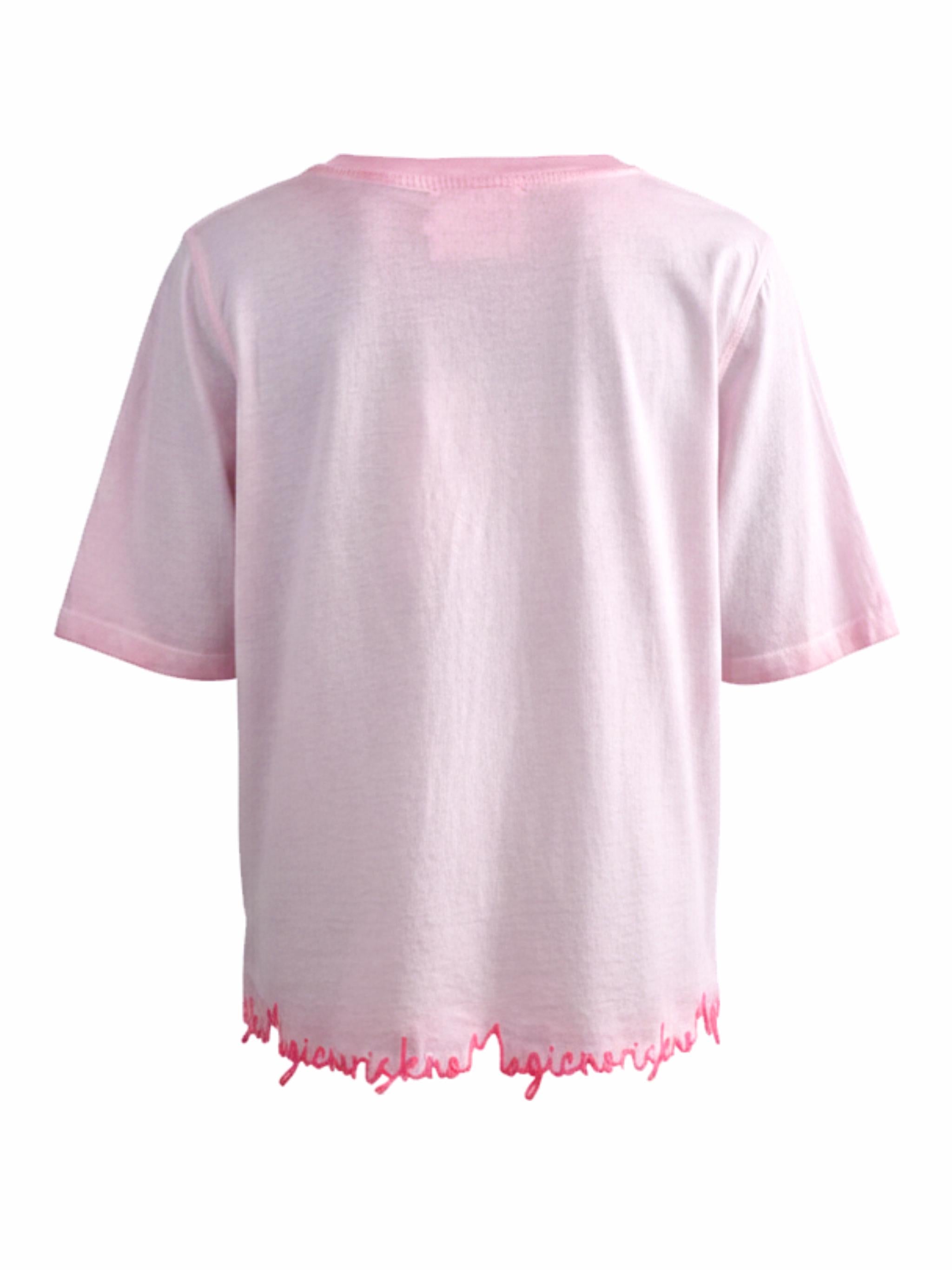 Tshirt mit Stickerei No Risk No Magic