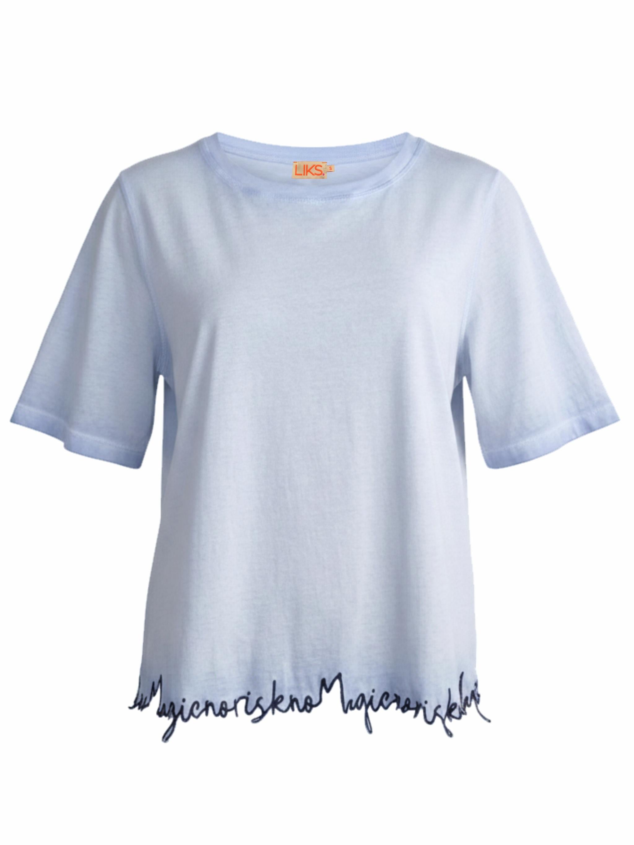 Tshirt mit Stickerei No Risk No Magic