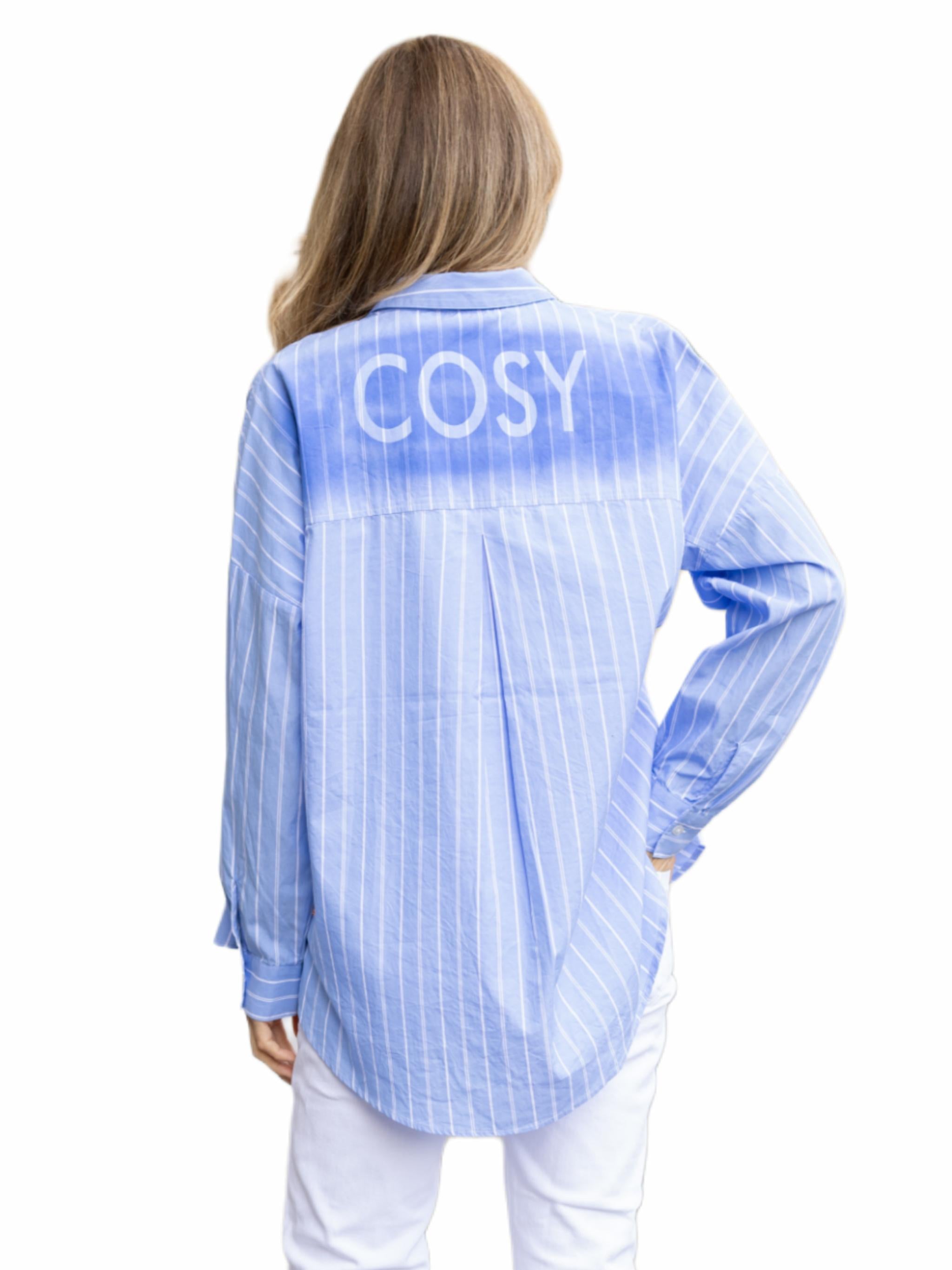 Damen Bluse mit Print COSY aus Baumwolle - GloriaC