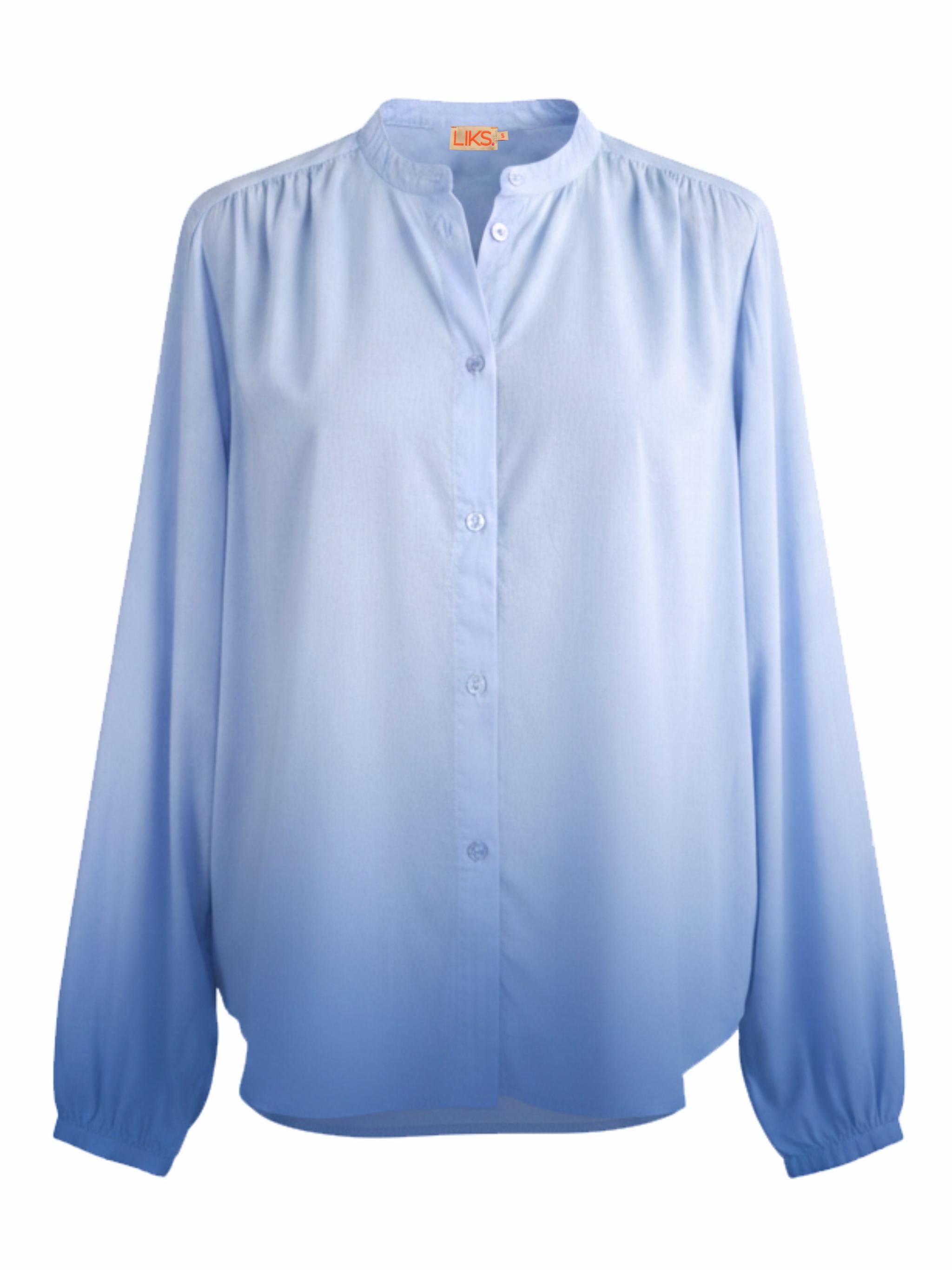 Bluse mit Farbverlauf und weite Ärmel