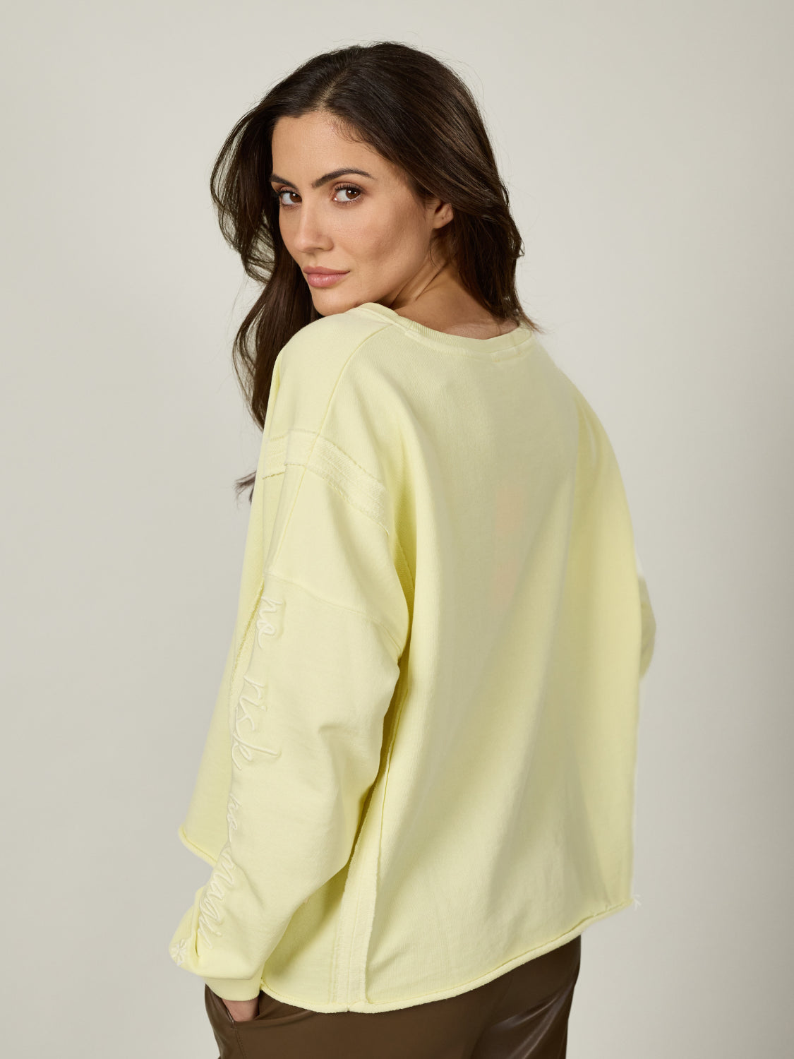 Sweatpullover mit Stickerei No Risk No Magic - SaraC