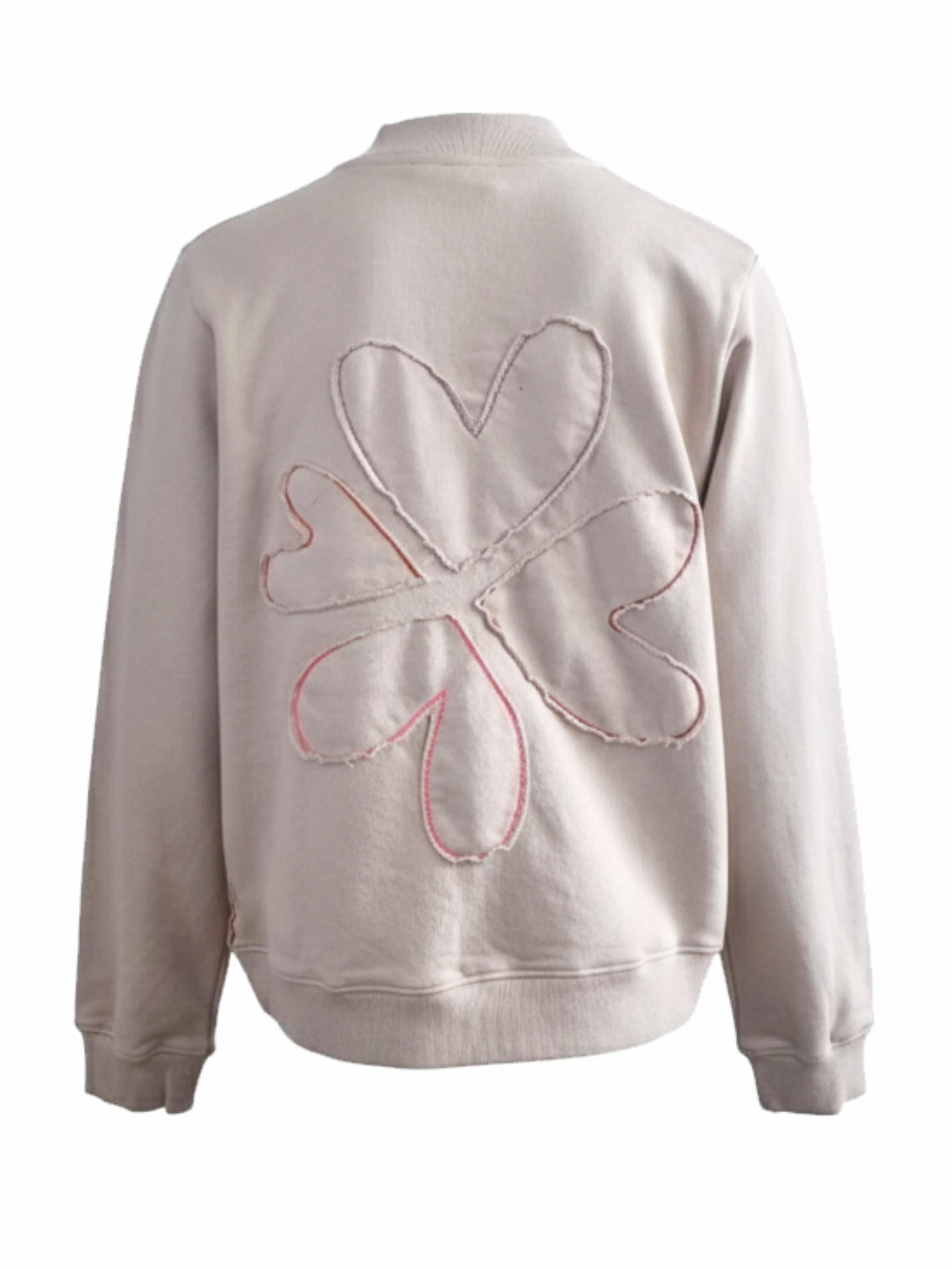 Sweatbomber Patch Heart Flower