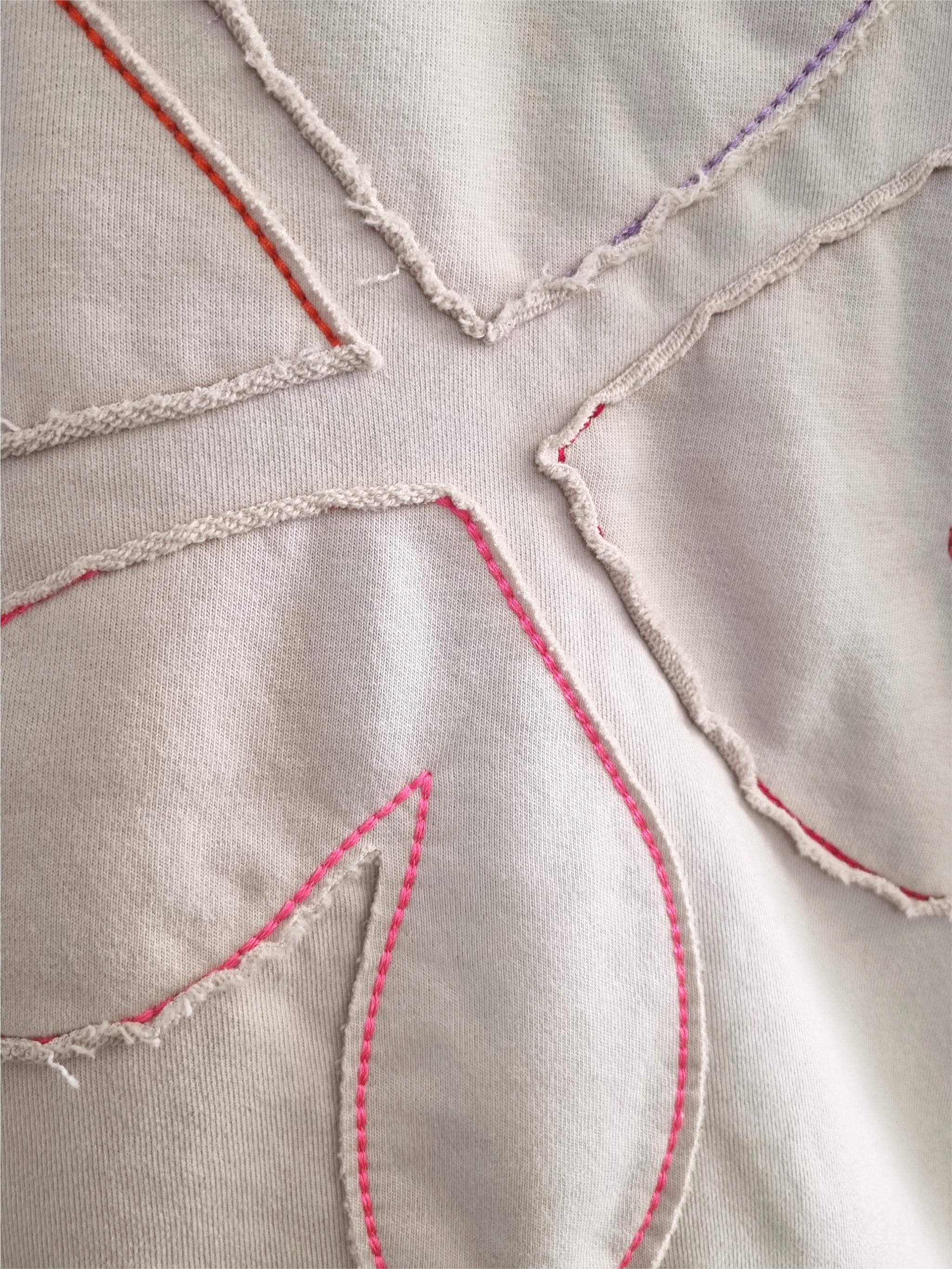 Sweatbomber Patch Heart Flower