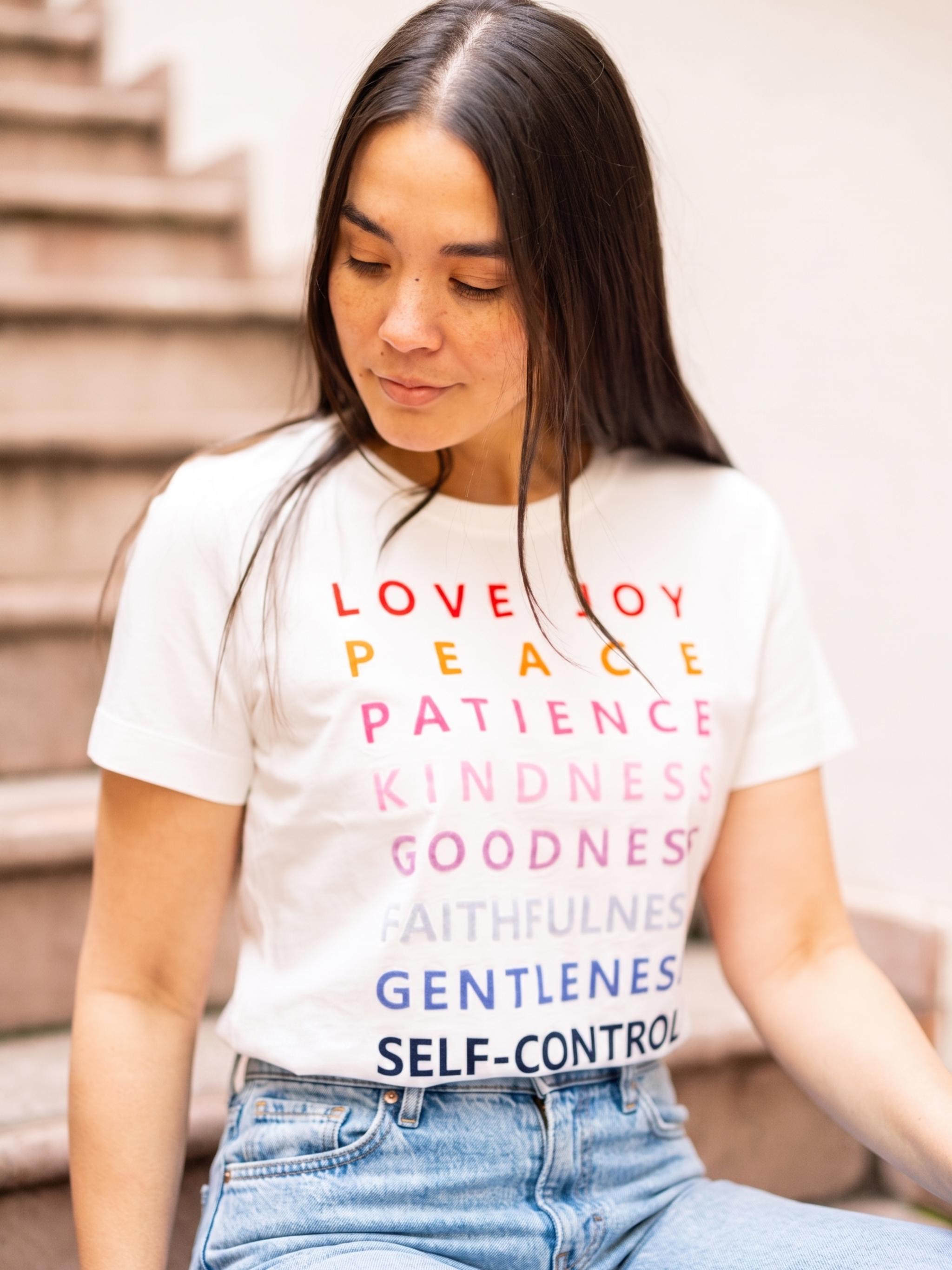 Damen Tshirt mit Statement Flockprint - PhilineC