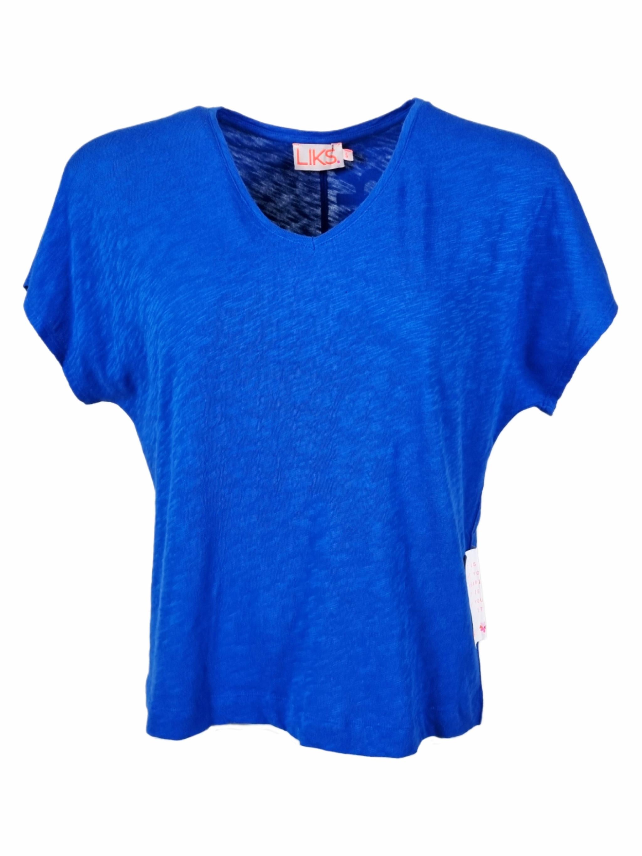 Damen Tshirt V-Ausschnitt mit Flockprint - PenelopeC