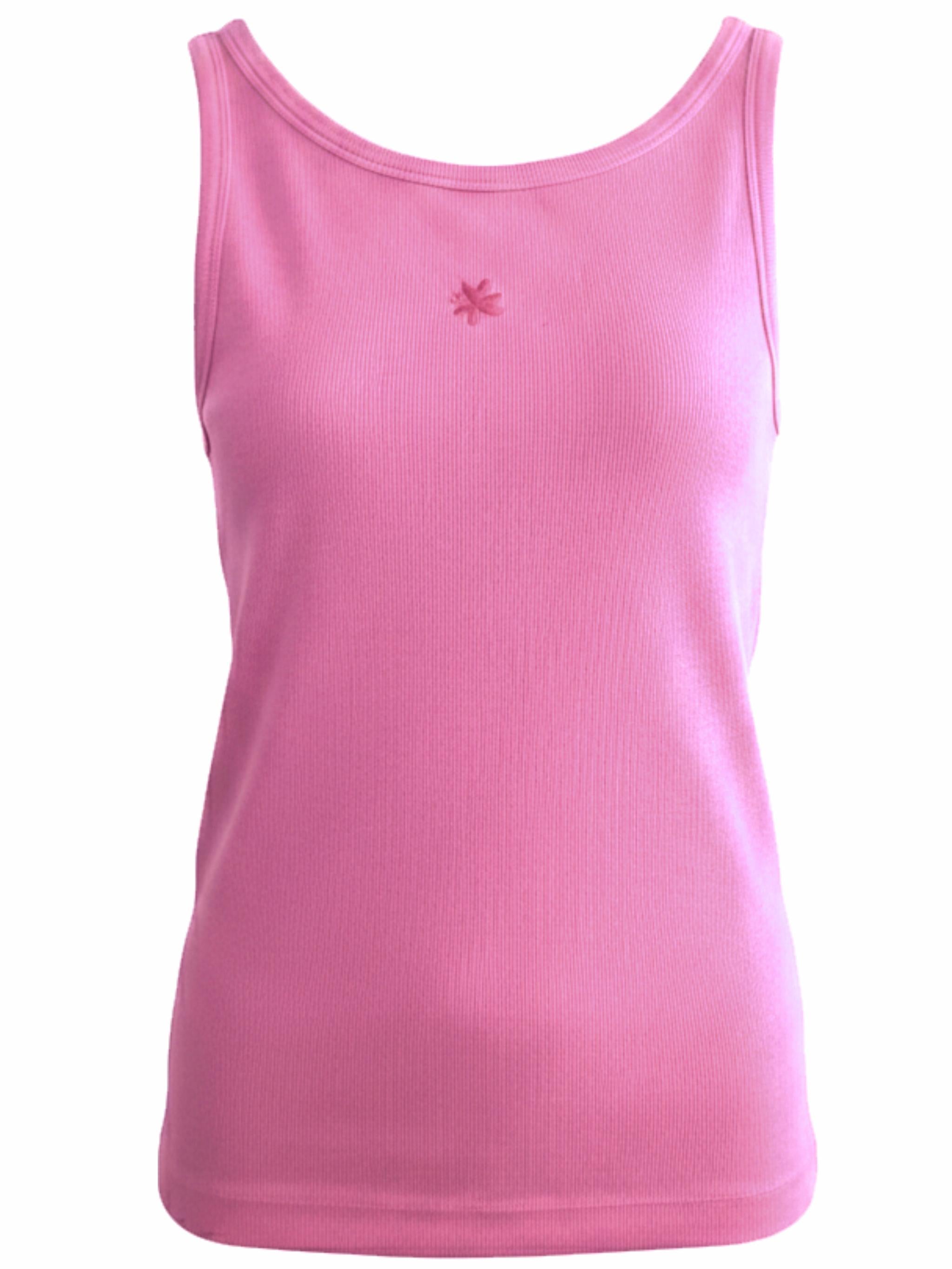Damen Ripp Top mit Stickerei - PetraC