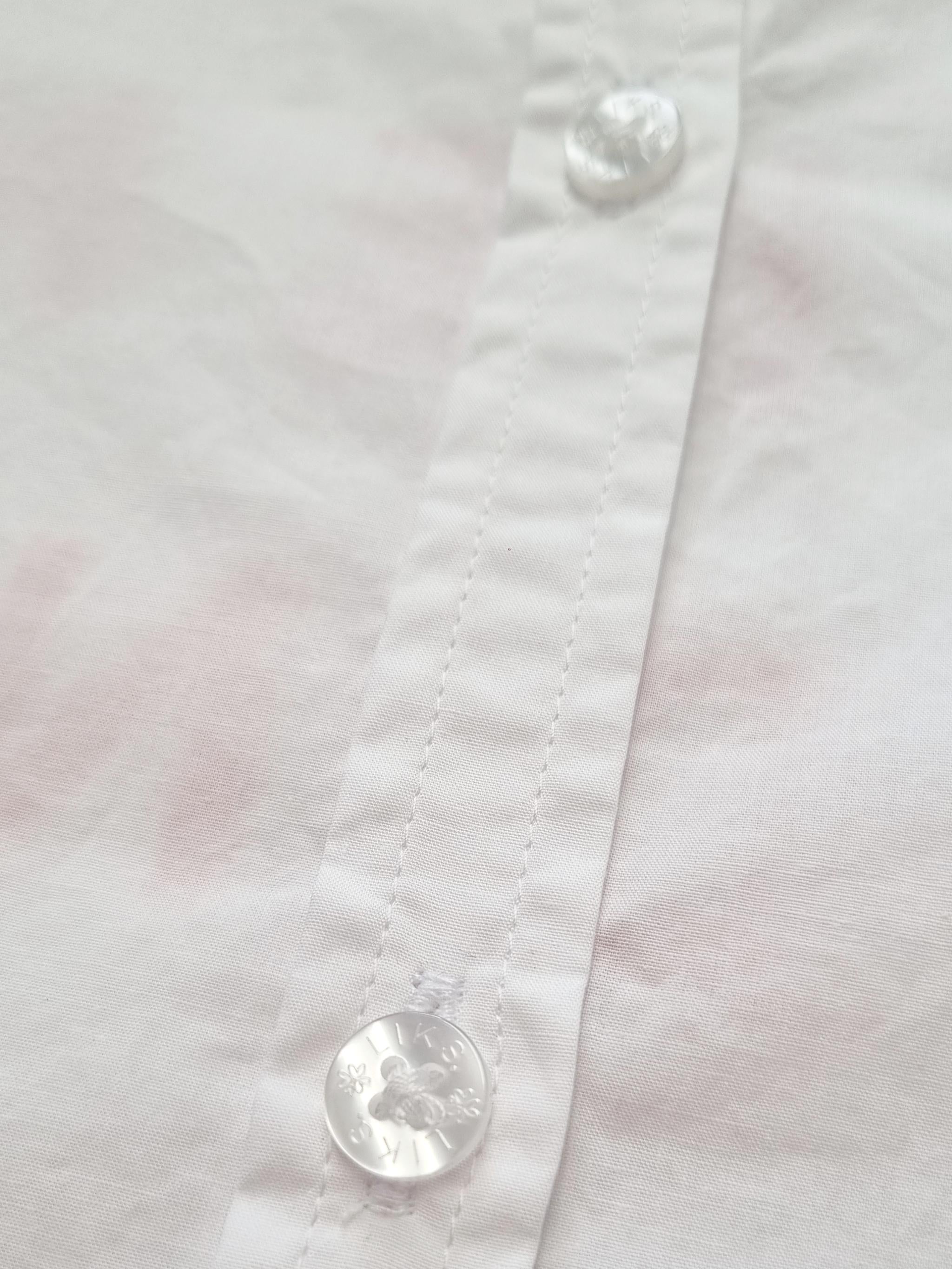 Bluse mit Statement Flockprint