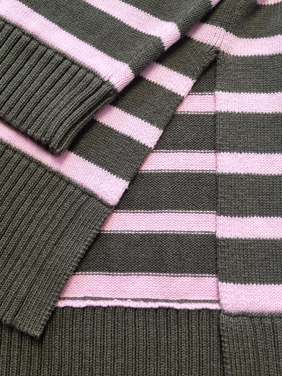 Damen Strickpullover gestreift aus Baumwoll-Kaschmir Mischung - DuaC