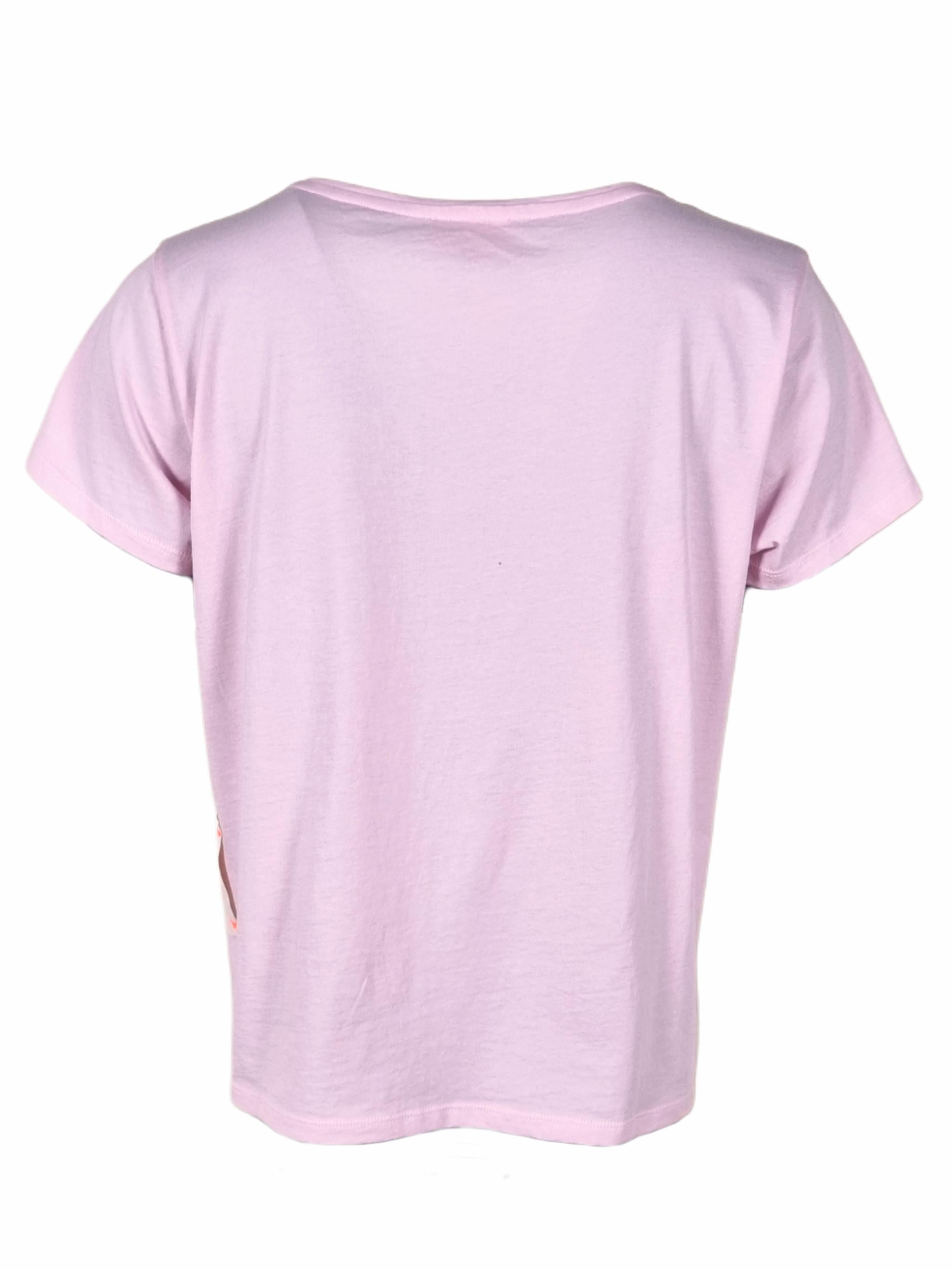 Damen TShirt mit Print Mesch Application aus Organic Cotton - PaulinaC