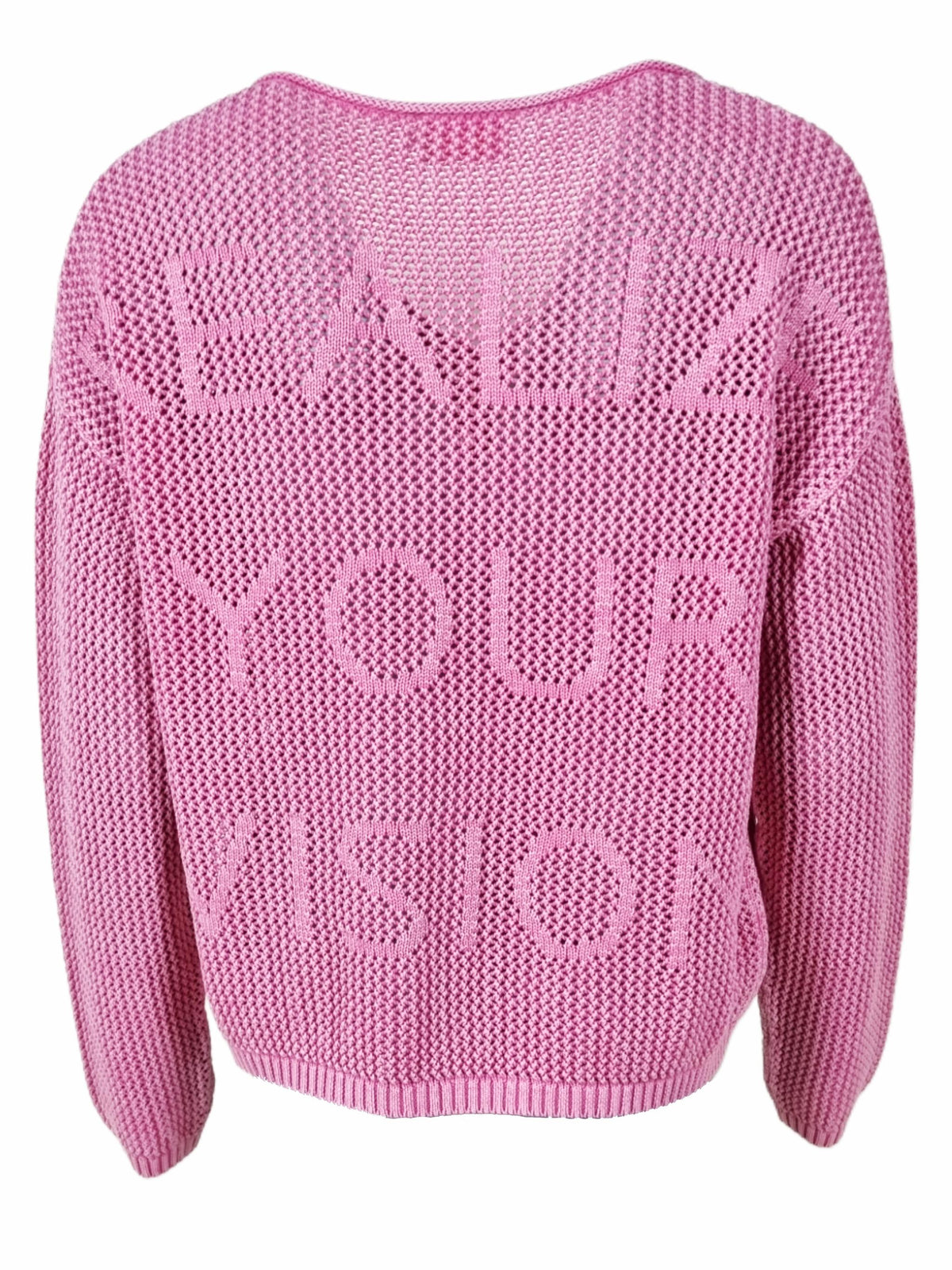 Pull-over en maille de coton pour femme avec motif ajouré - AlinaC