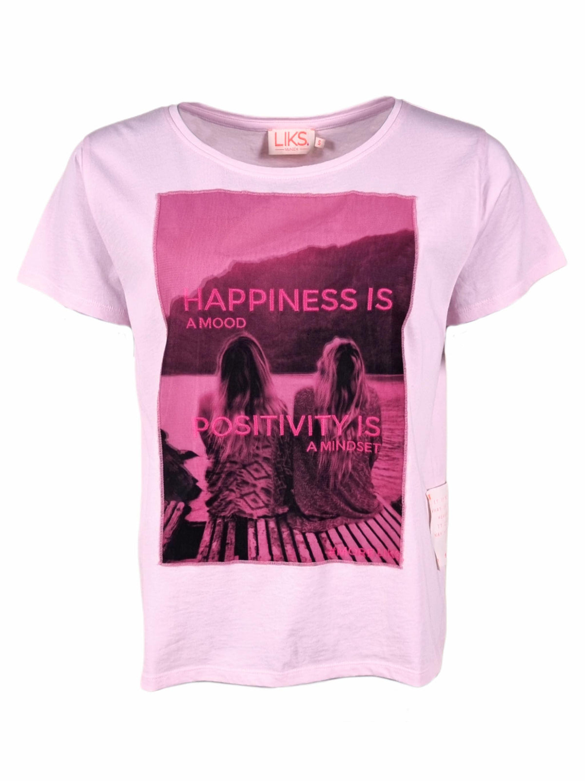 Damen TShirt mit Print Mesch Application aus Organic Cotton - PaulinaC