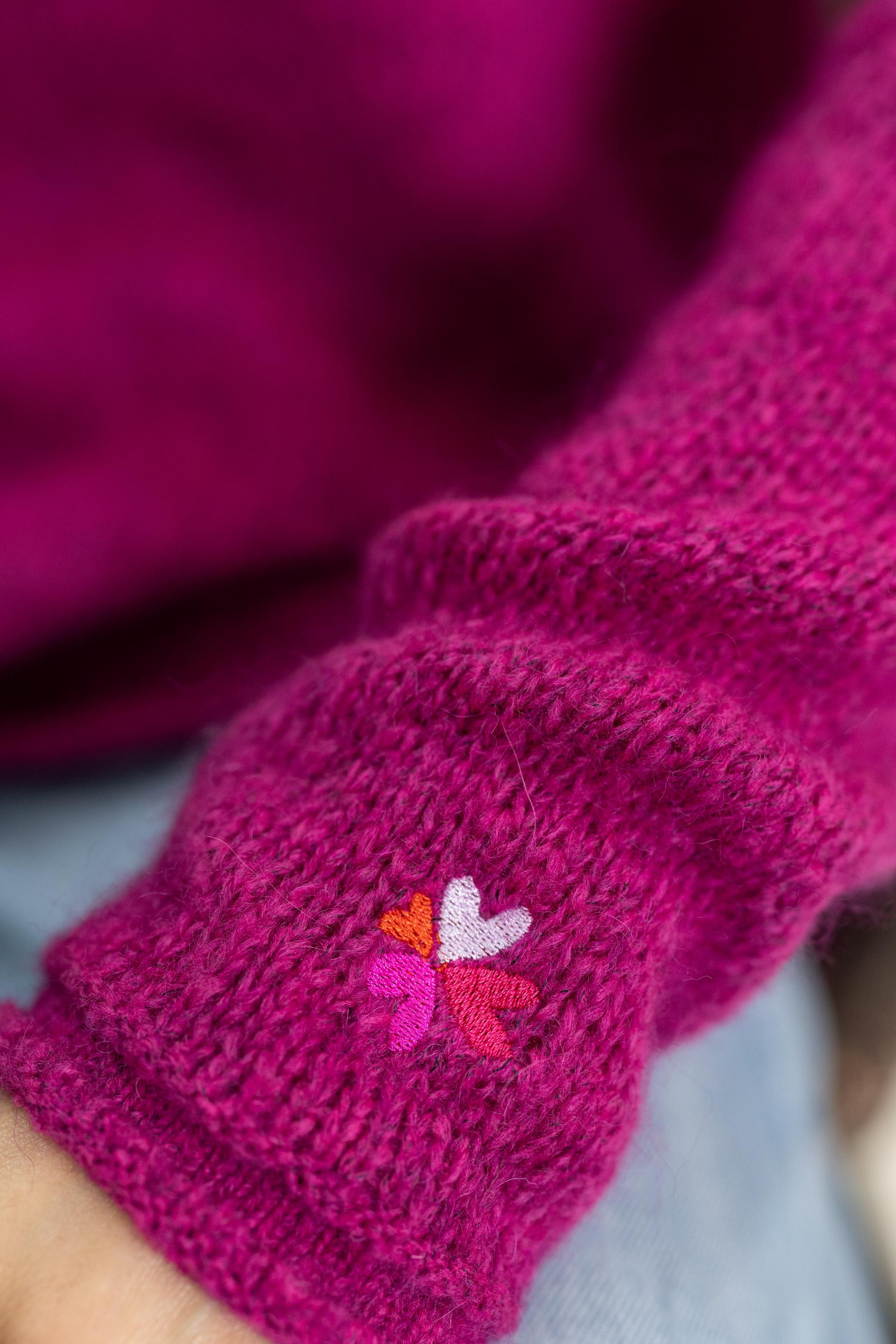 Strickpullover V-Neck Sternintarsie RT