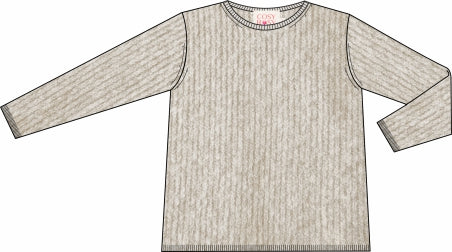 Strickpullover mit Rückenfalte