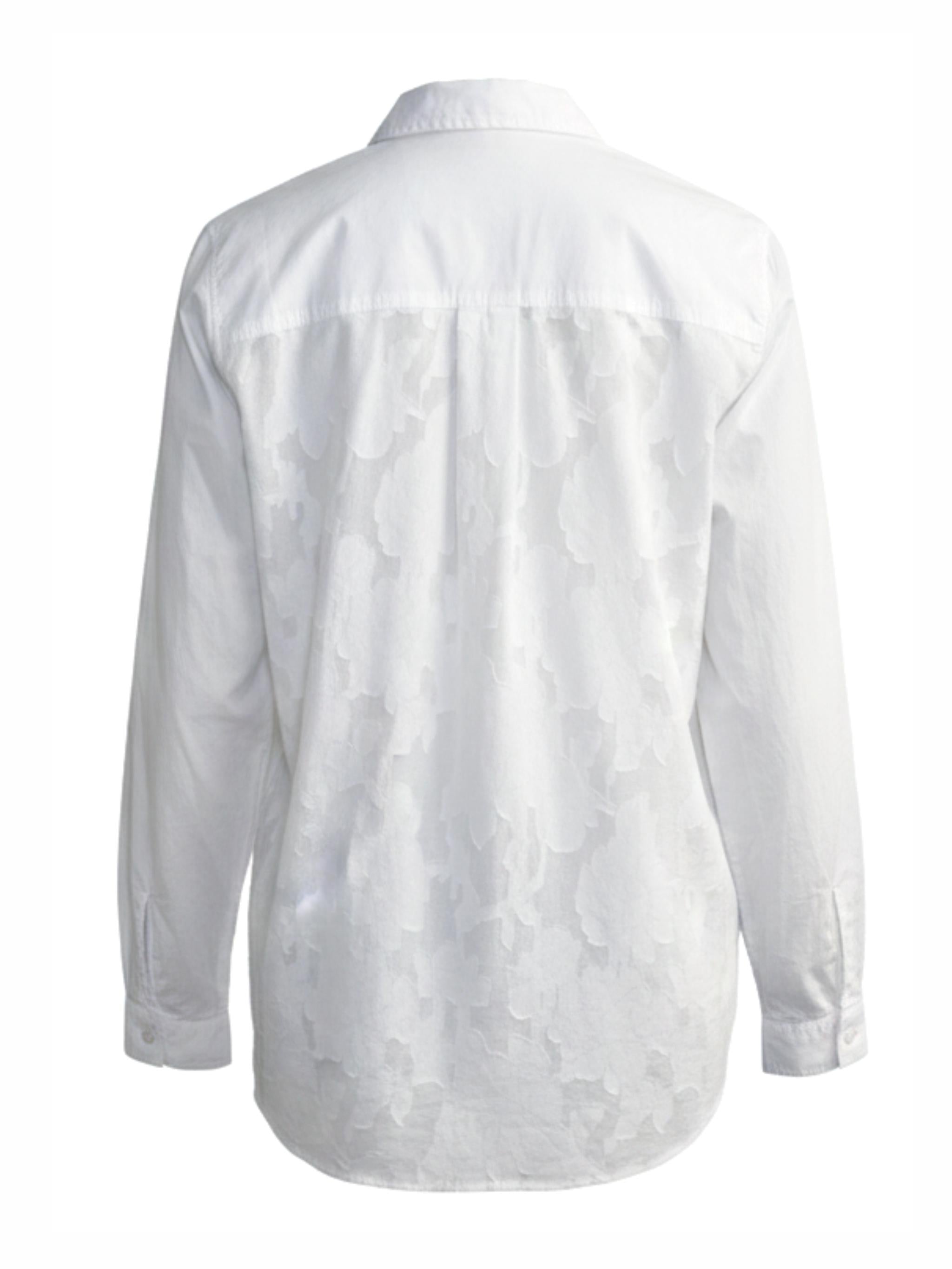 Bluse mit Jacquard Rückenteil