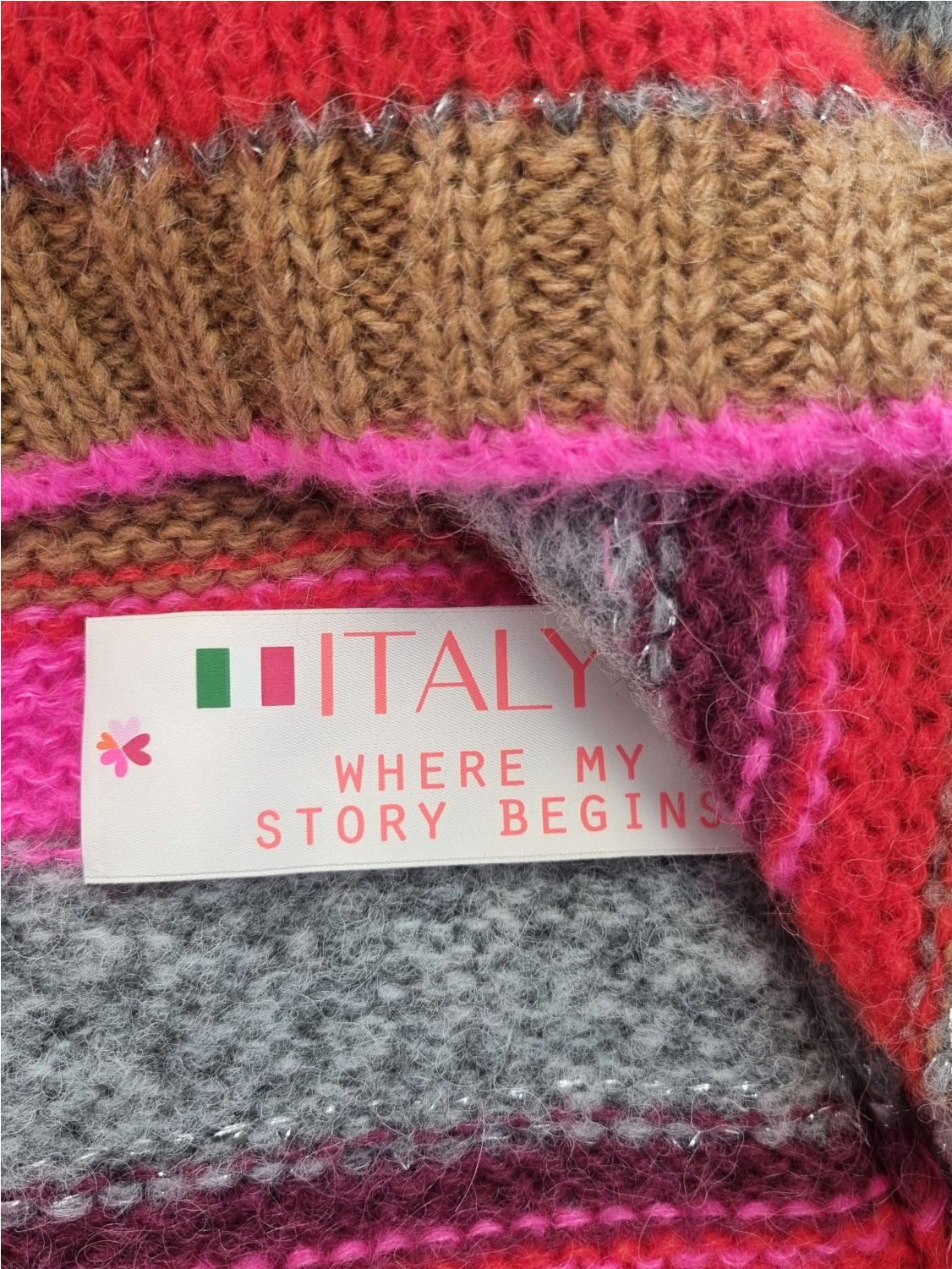 Ringel-Pullover mit Stehkragen