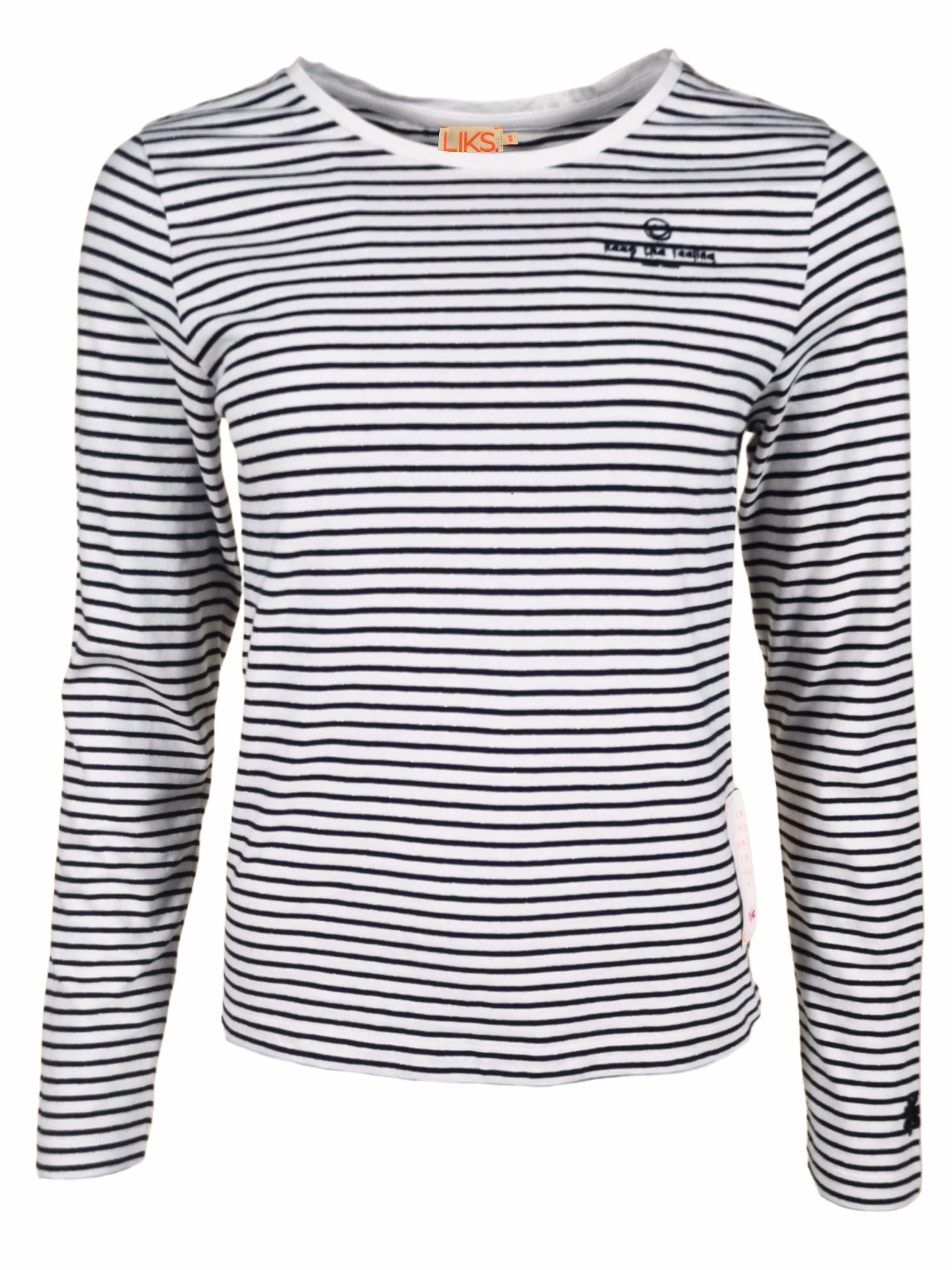 Langarmshirt mit dezenten Glitzer Streifen -  PaulaC