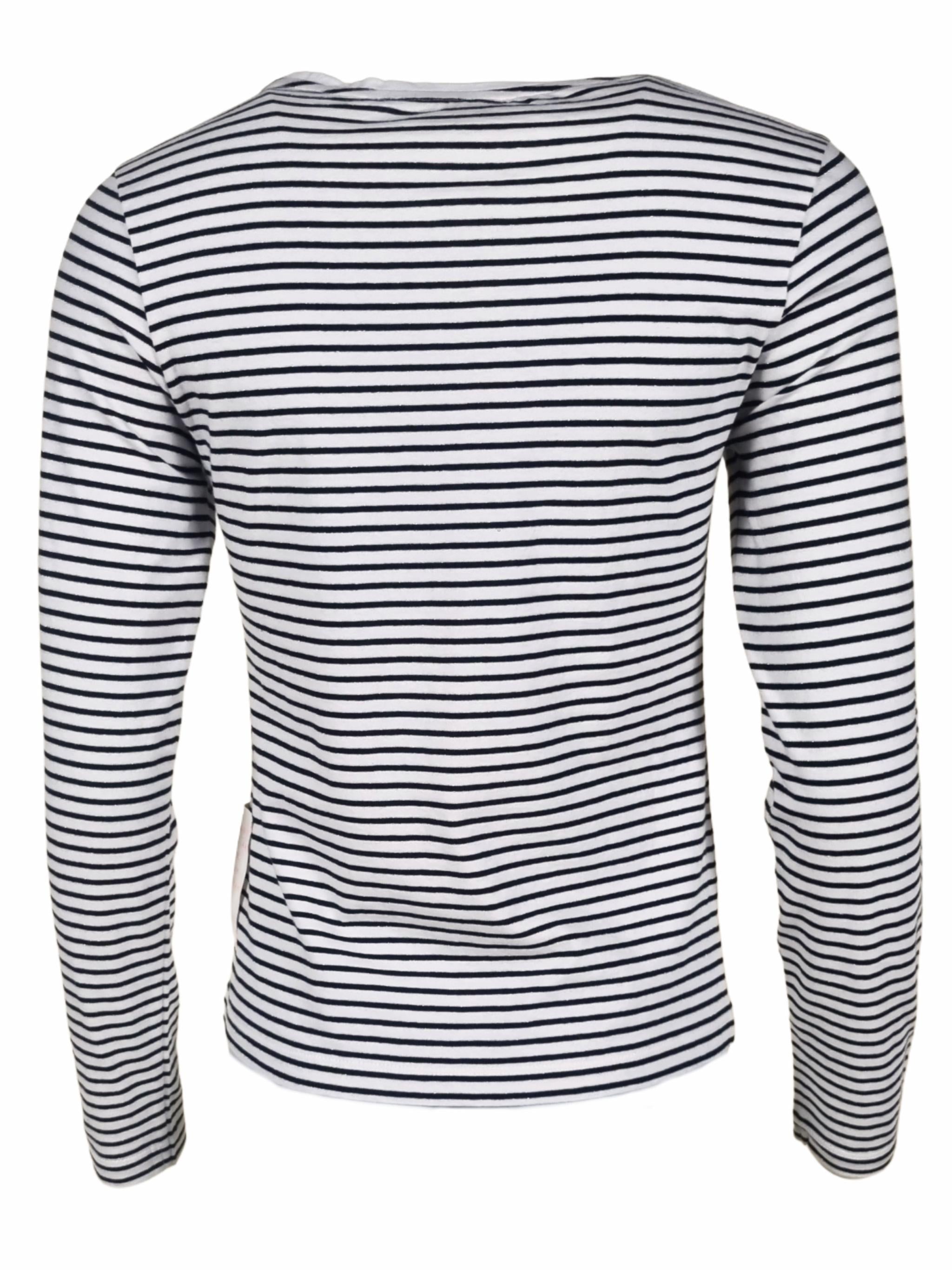 Langarmshirt mit dezenten Glitzer Streifen -  PaulaC
