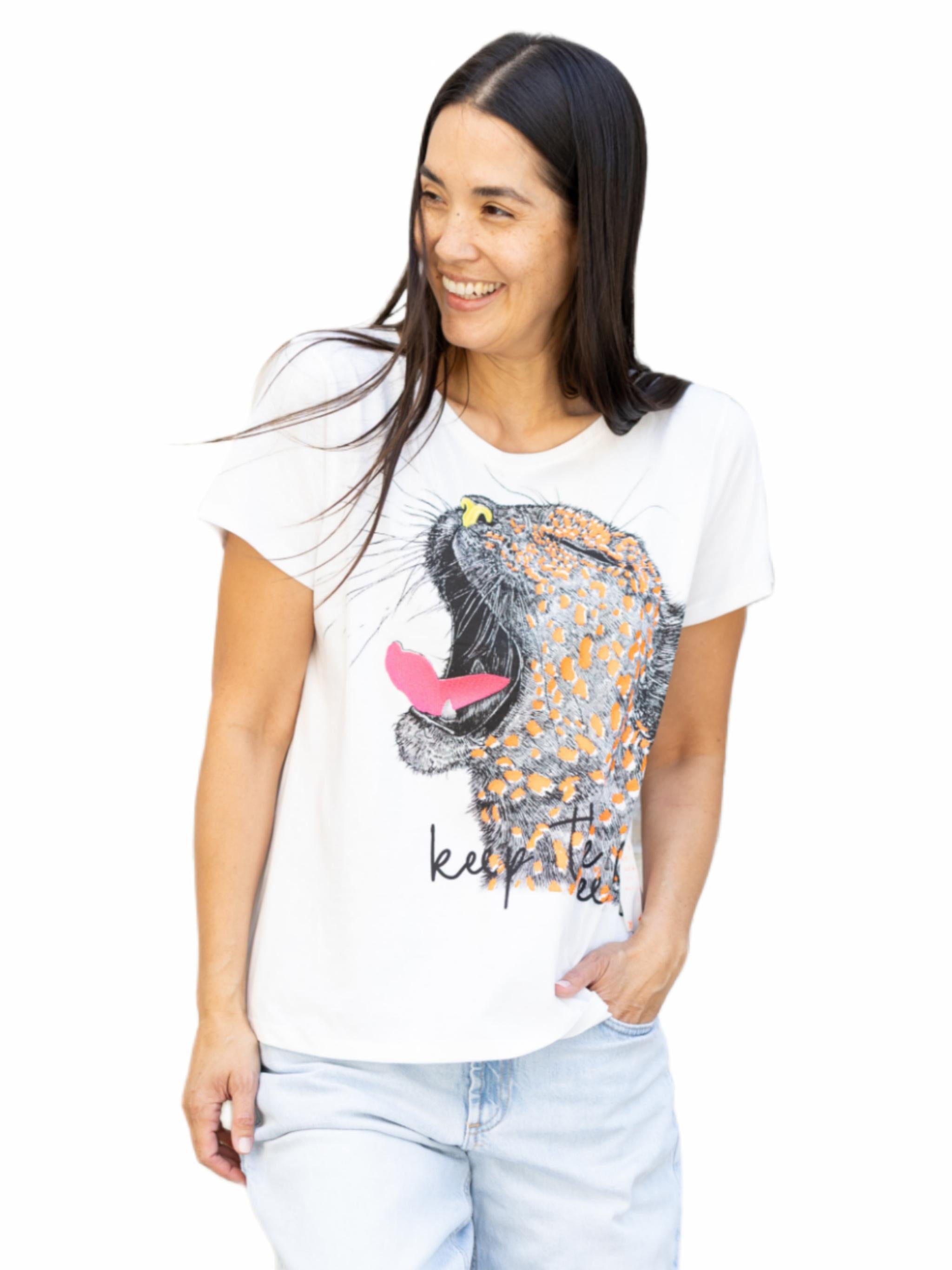 T-shirt with embroidery Keep the Feeling