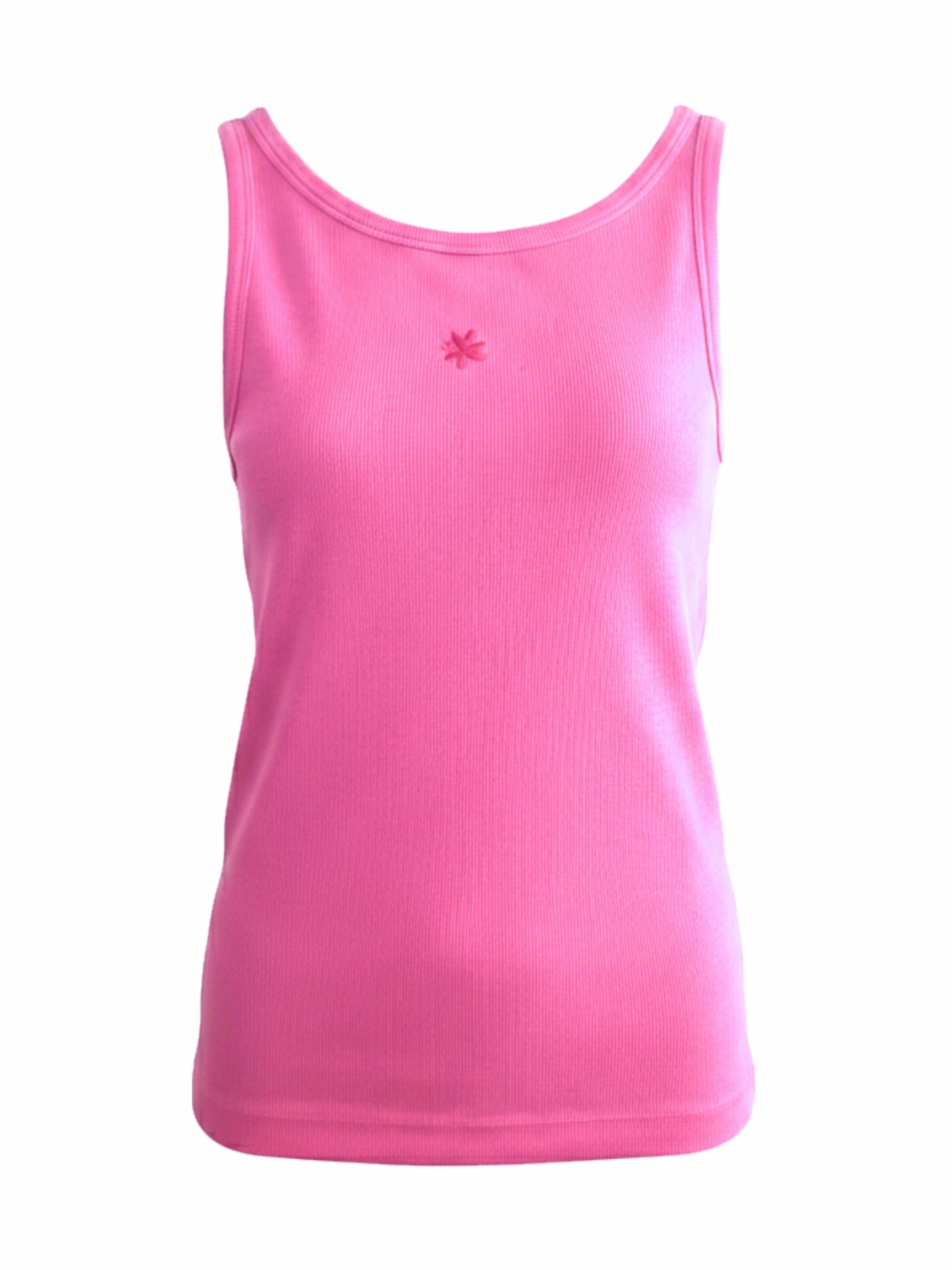 Damen Ripp Top mit Stickerei - PetraC