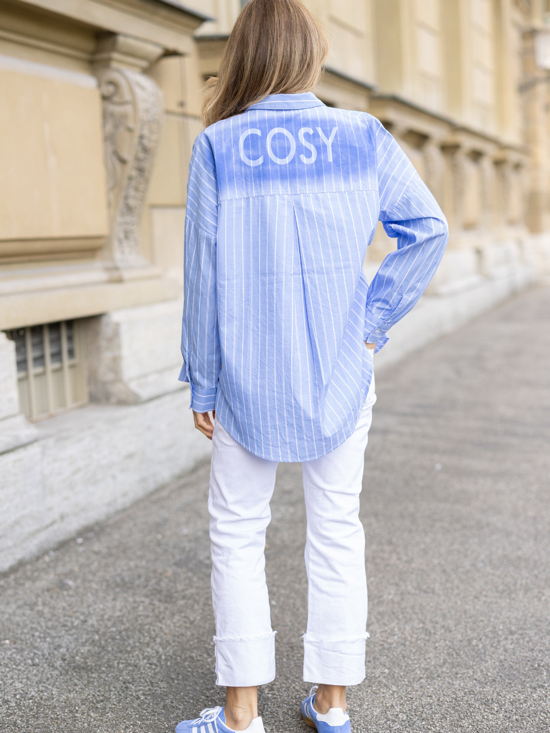 Damen Bluse mit Print COSY aus Baumwolle - GloriaC
