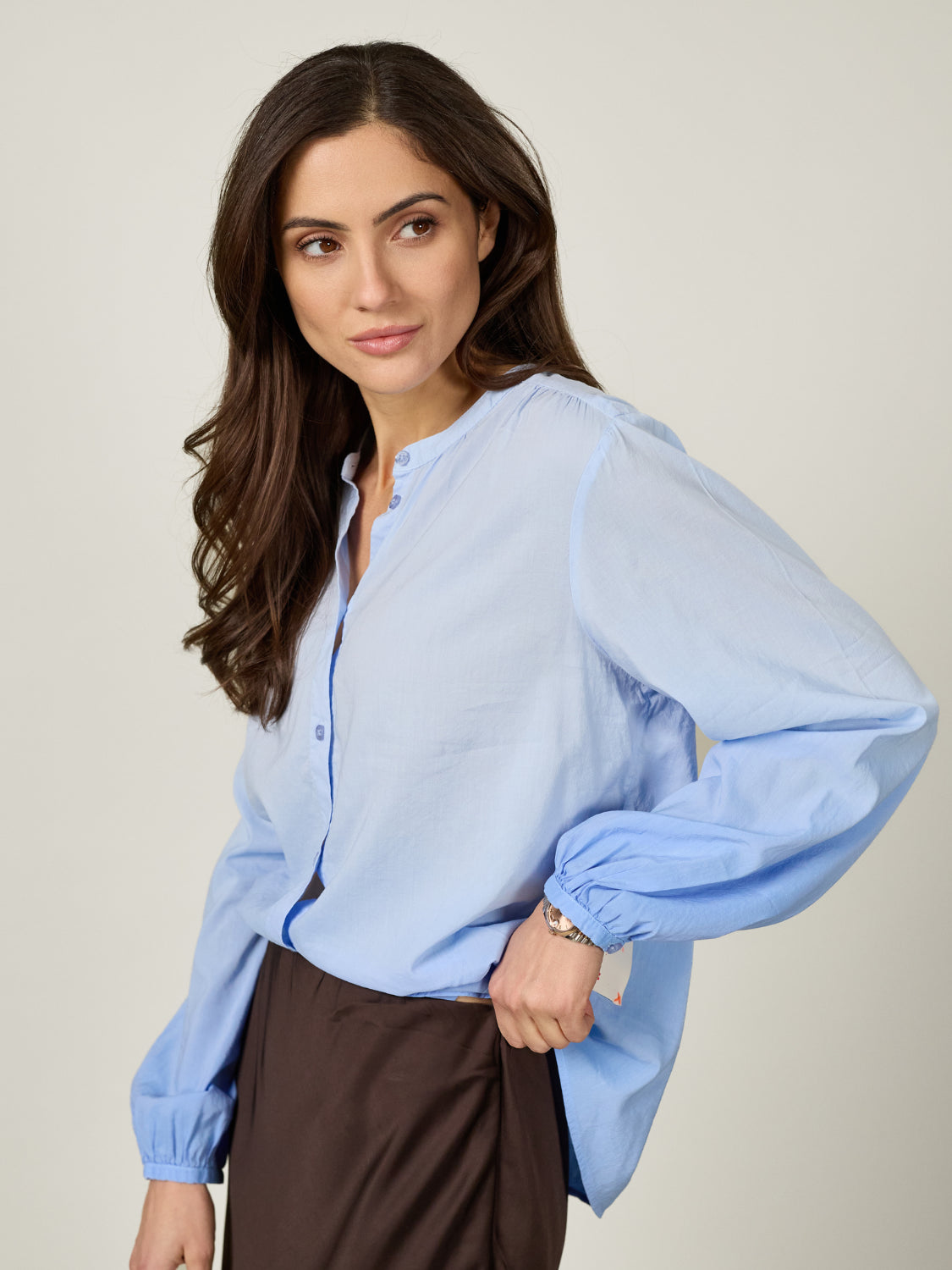 Bluse mit Farbverlauf und weite Ärmel