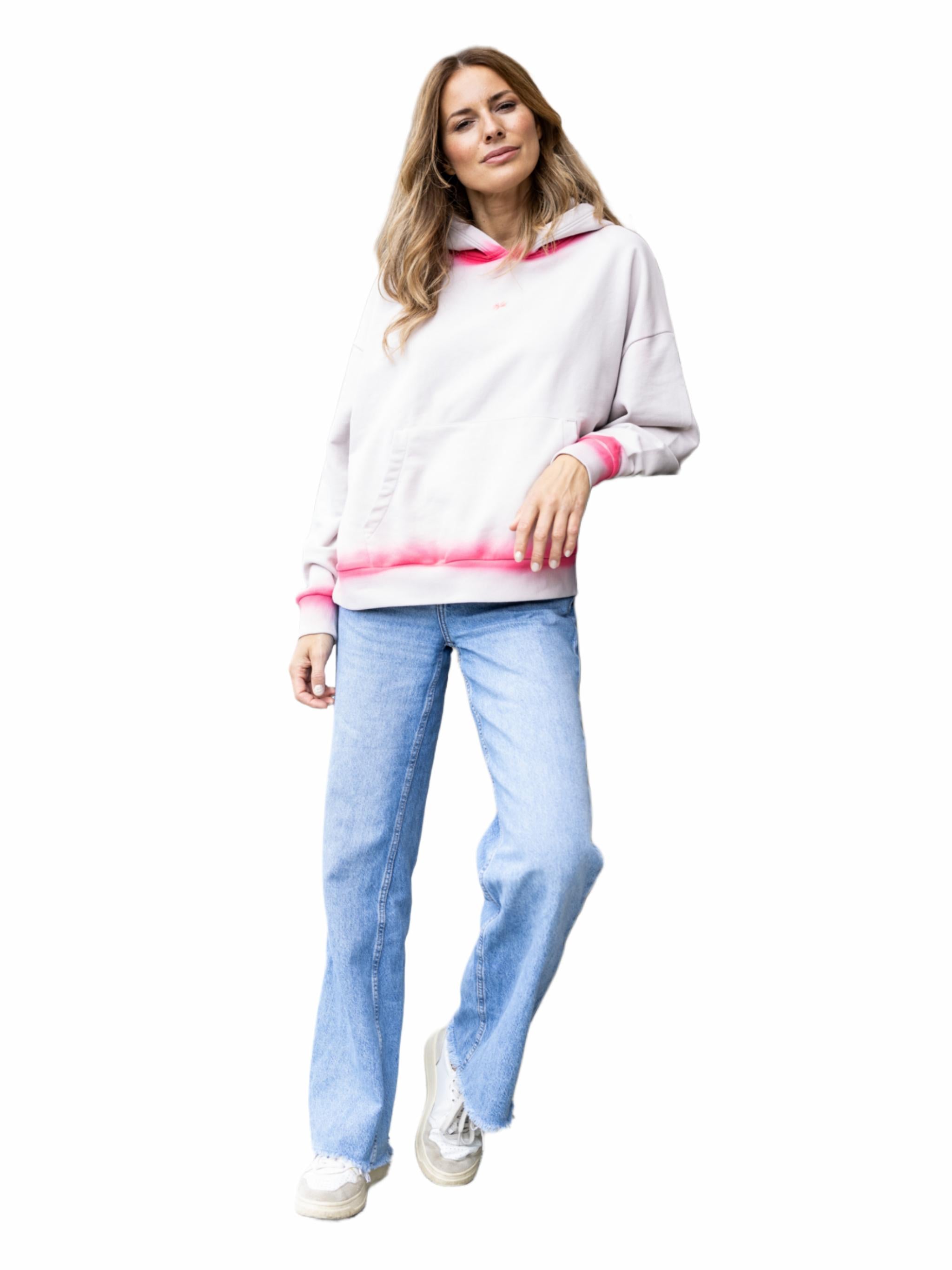 Damen Sweat-Hoodie "DO IT" mit Spray-dye Nähten - SimonaC