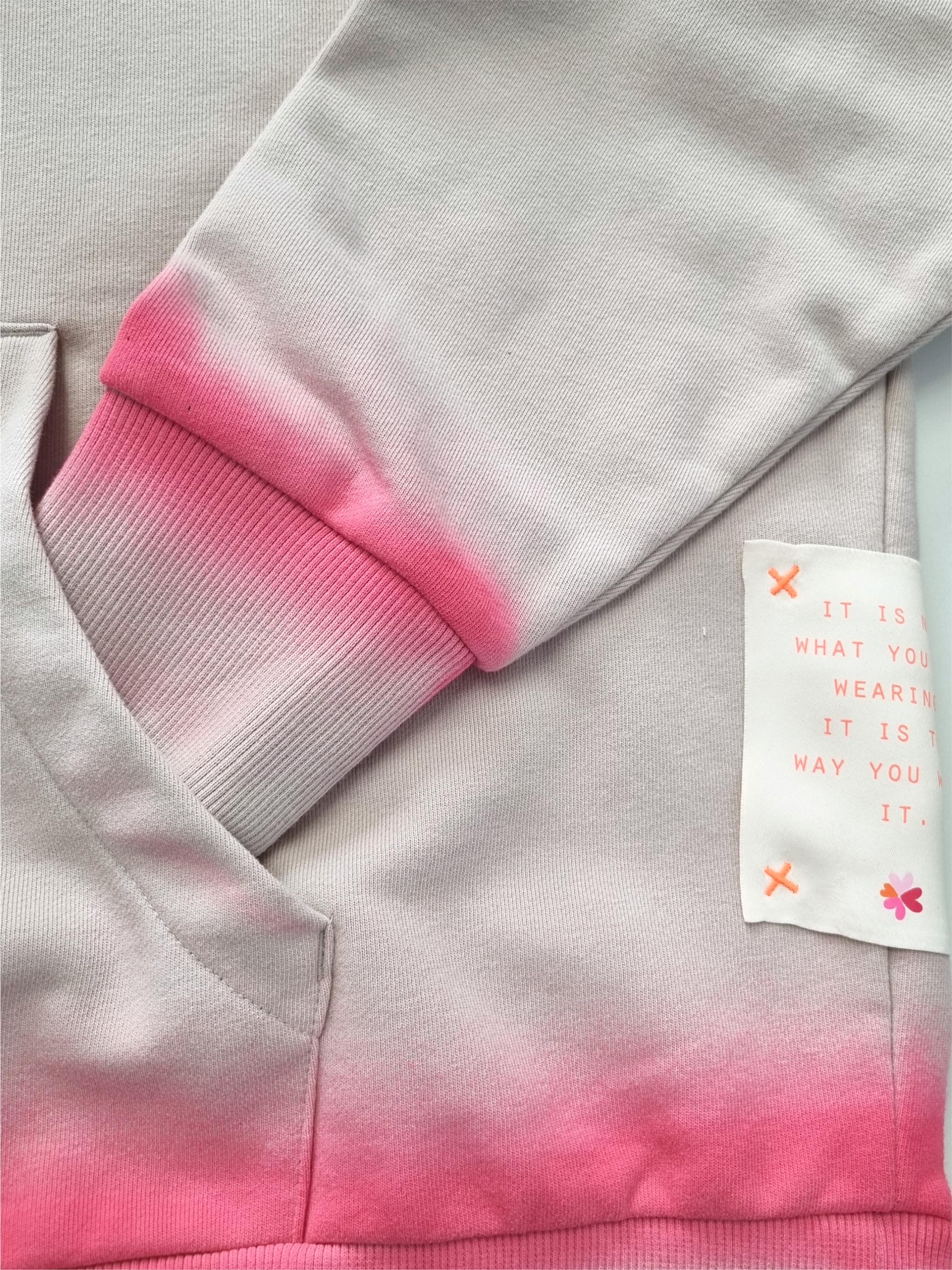 Damen Sweat-Hoodie "DO IT" mit Spray-dye Nähten - SimonaC