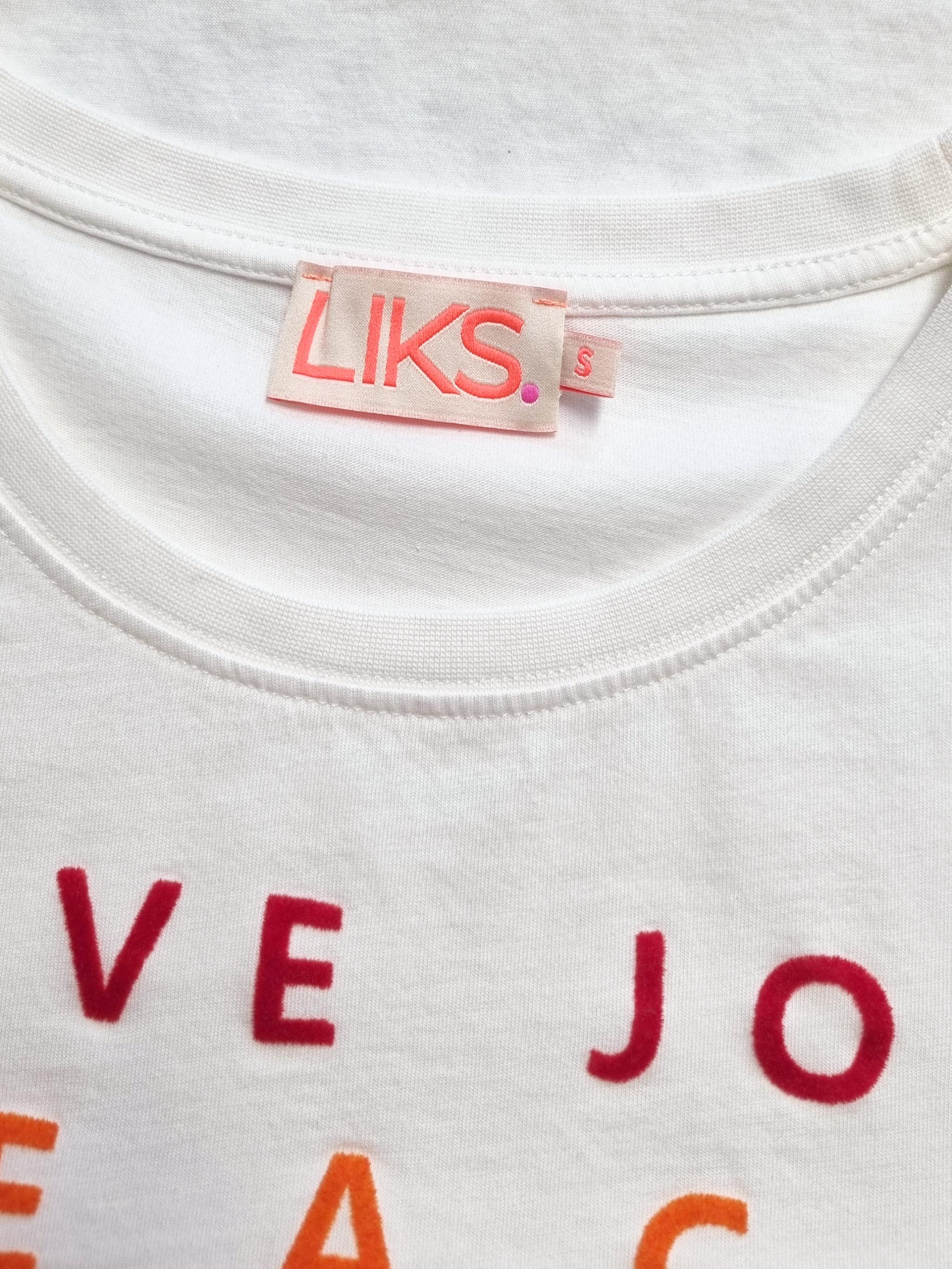 Tshirt mit Statement Flockprint
