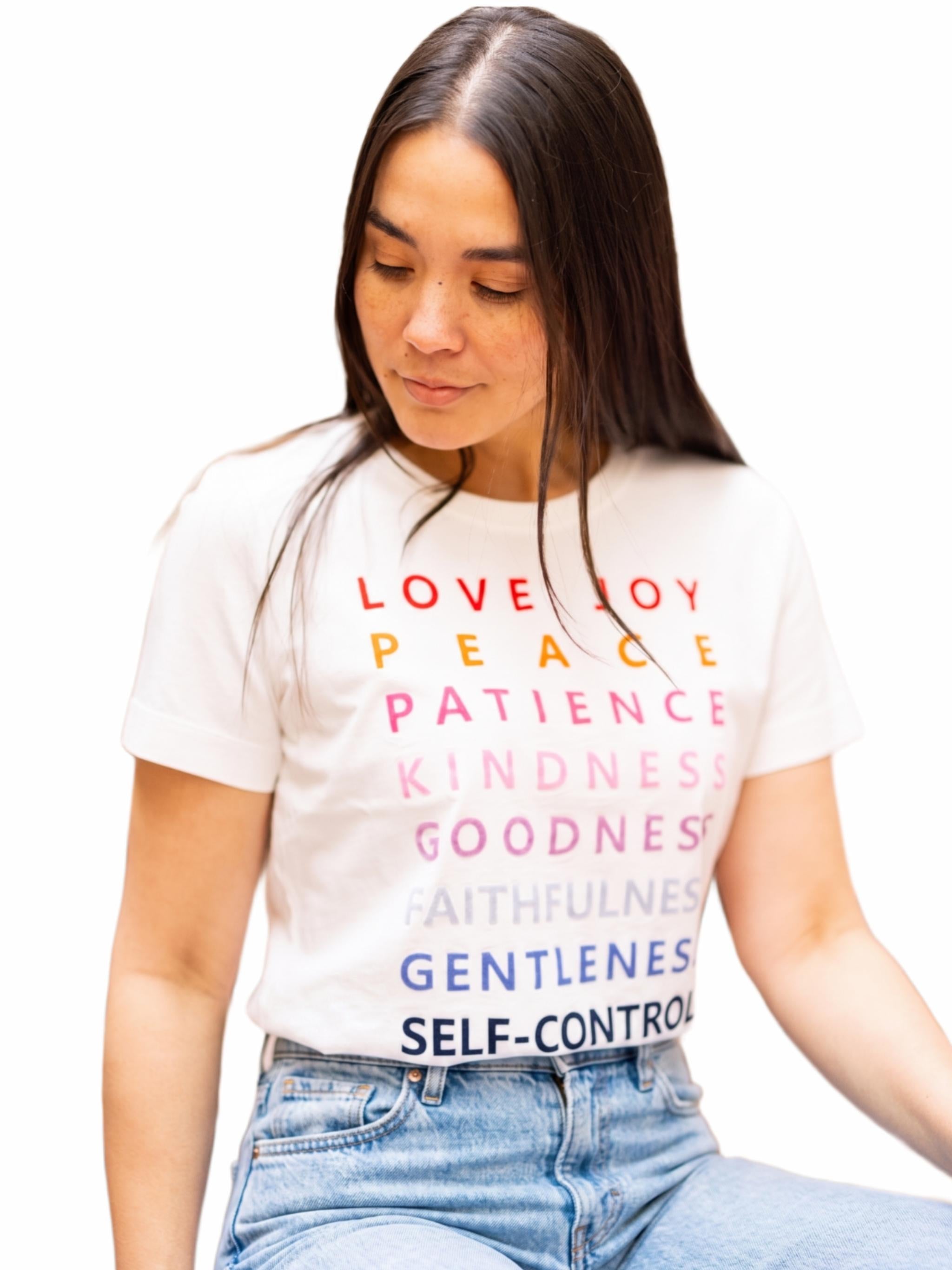 Damen Tshirt mit Statement Flockprint - PhilineC