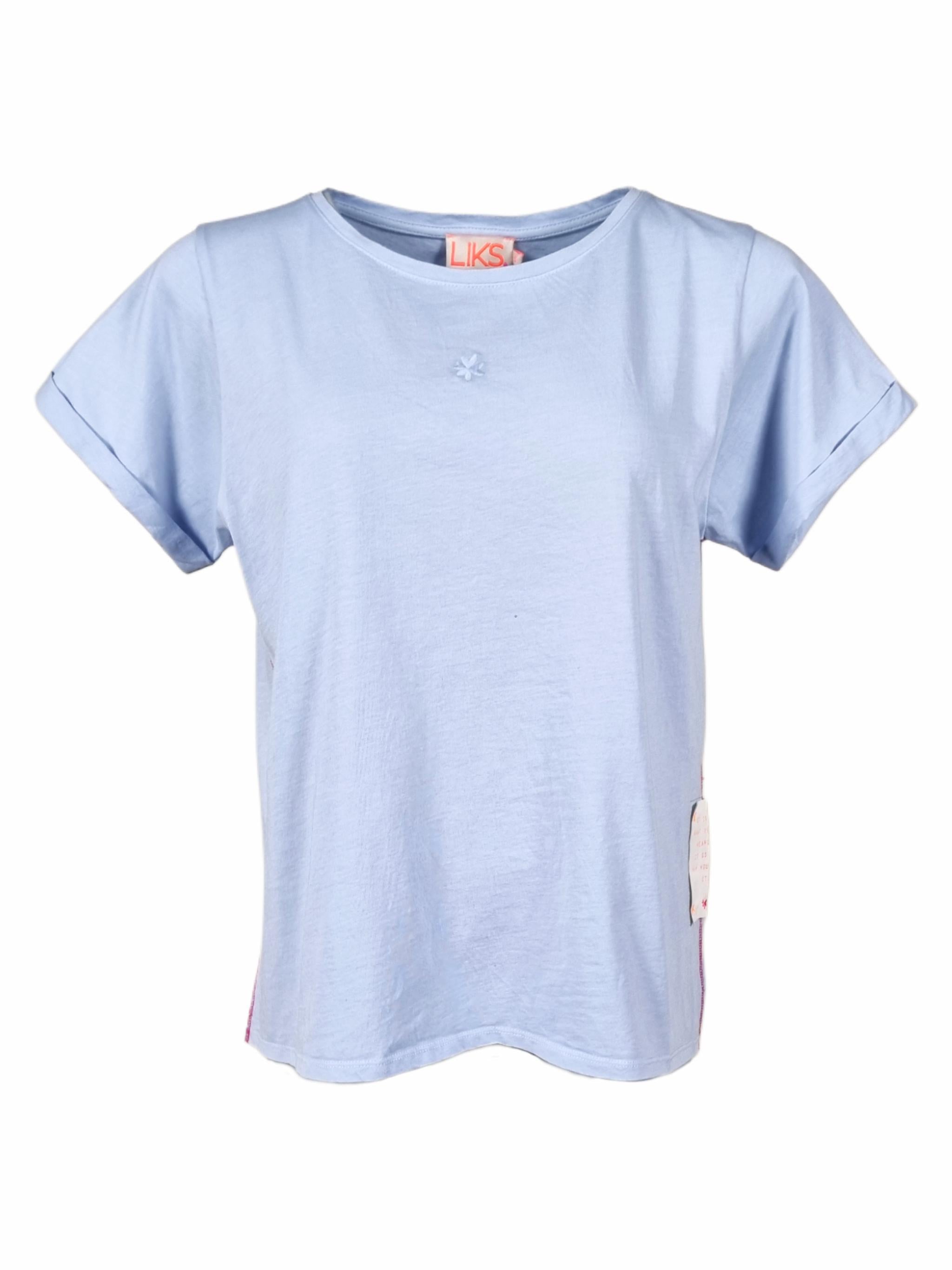 Damen TShirt mit Flockprint/ Mesh Applikation - PamelaC