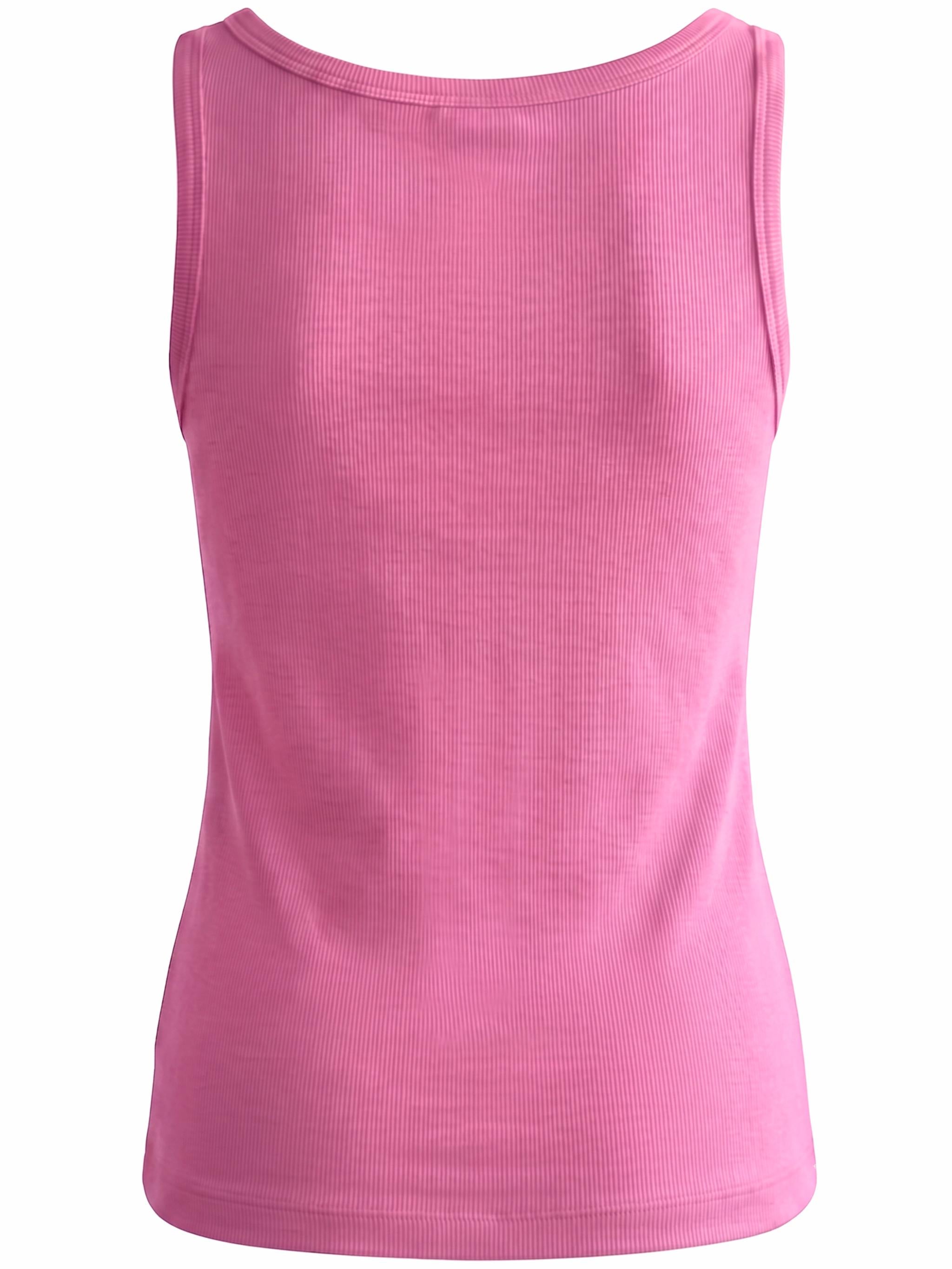 Damen Ripp Top mit Stickerei - PetraC